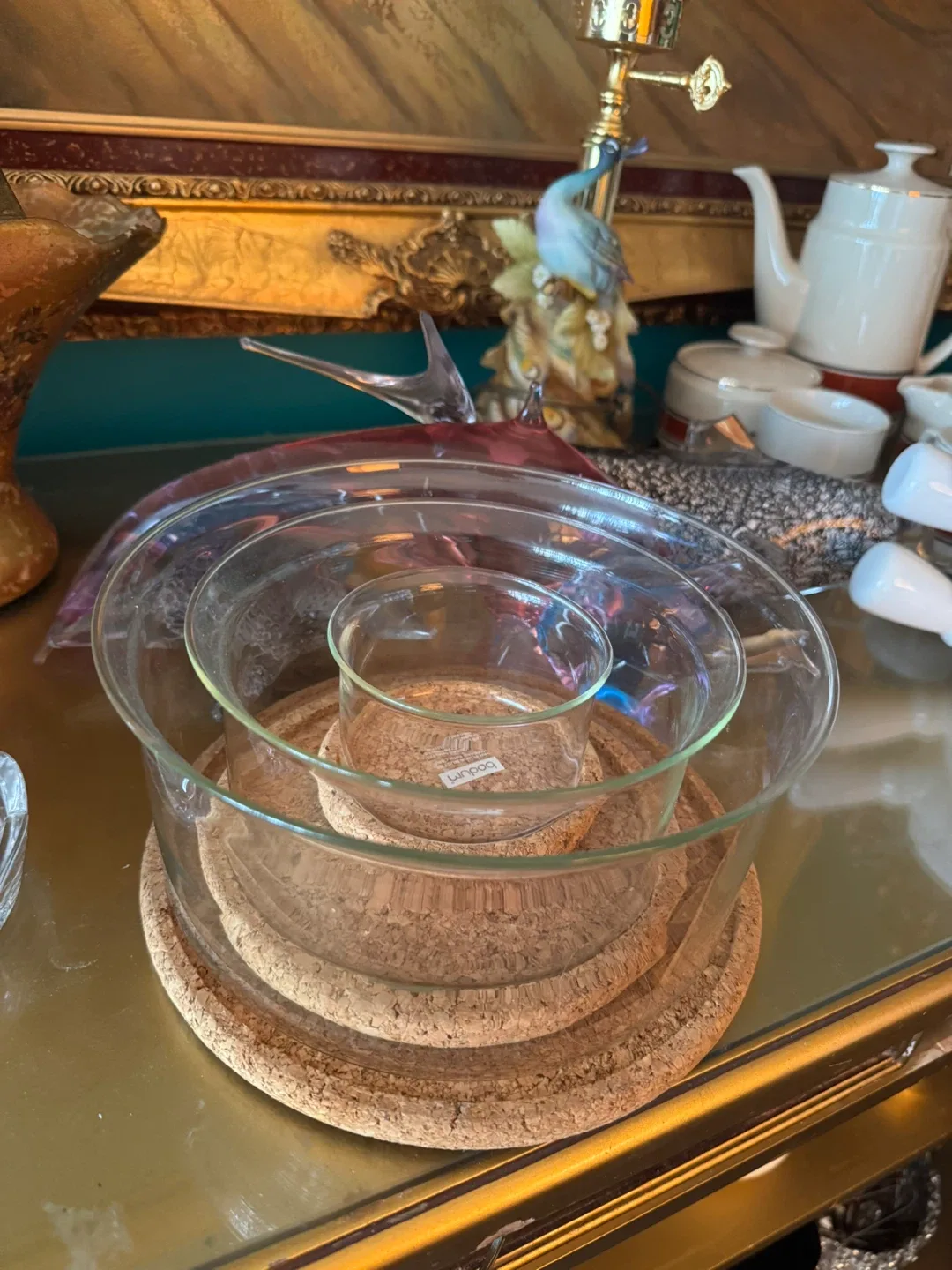 Bodum Glass Bowls with Cork Coasters image indicator(2)