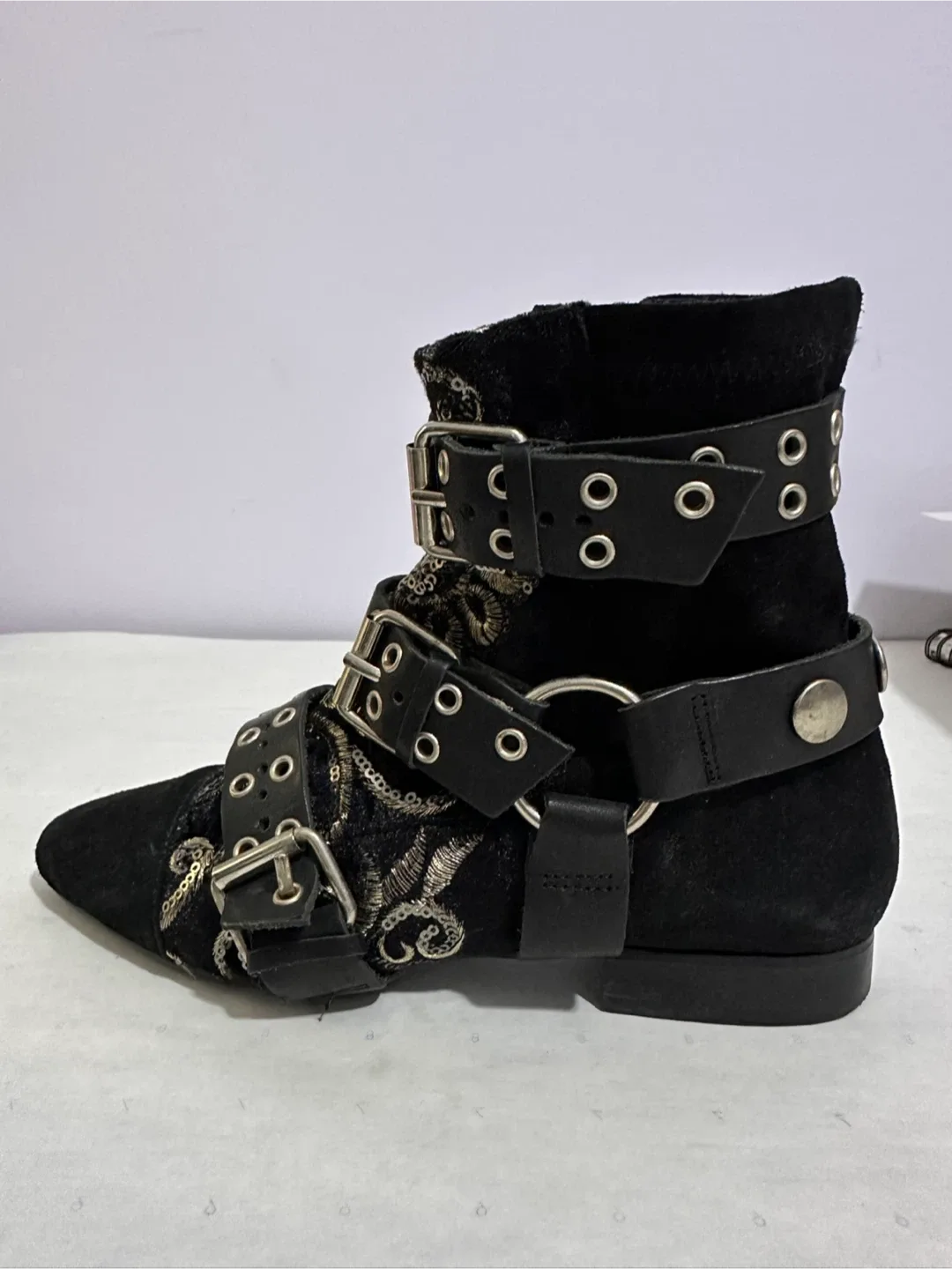 Black Ankle Boots, Size 36 image indicator(2)