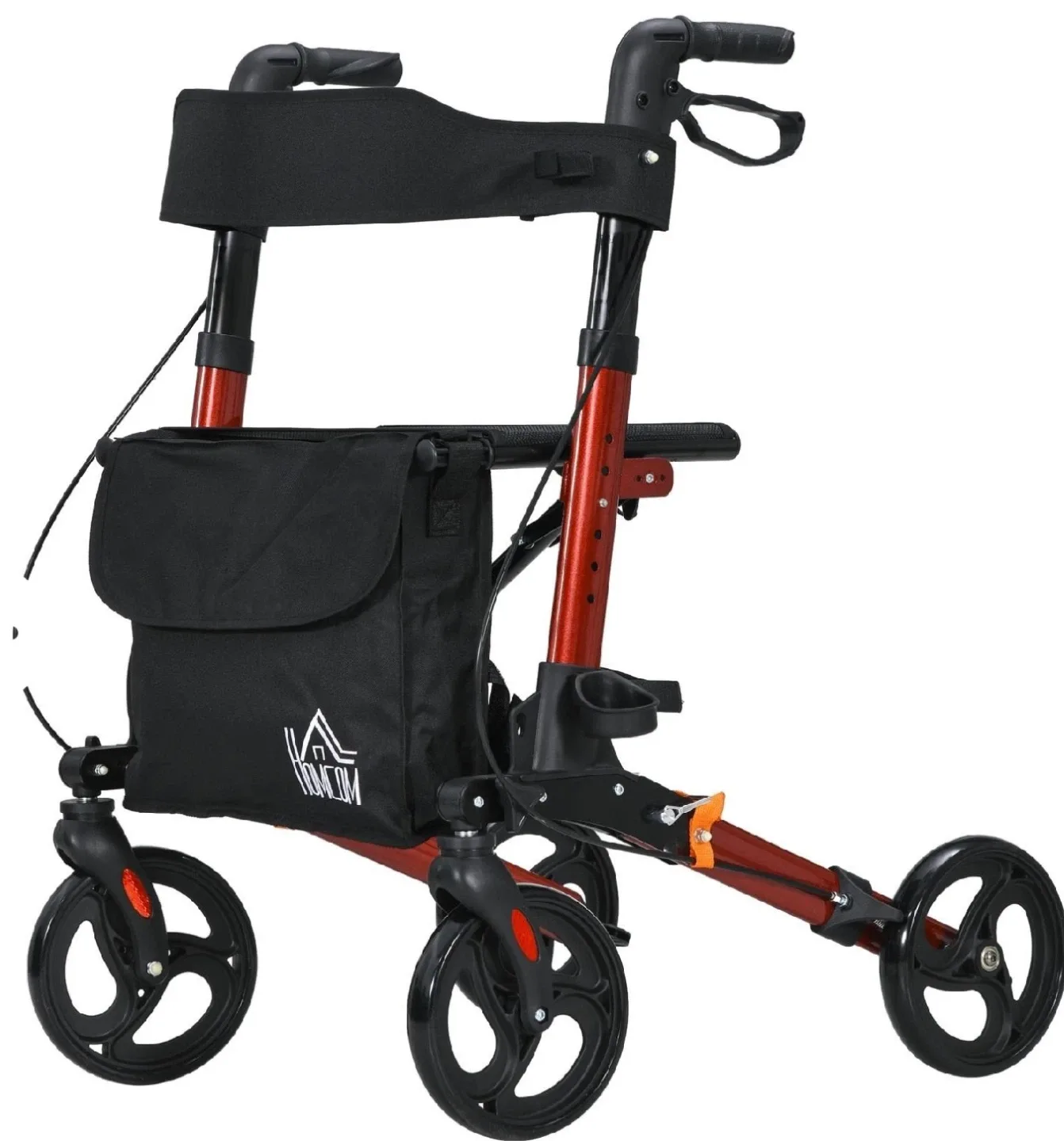 HOMCOM 4-Wheel Folding Walker Rollator image indicator(2)