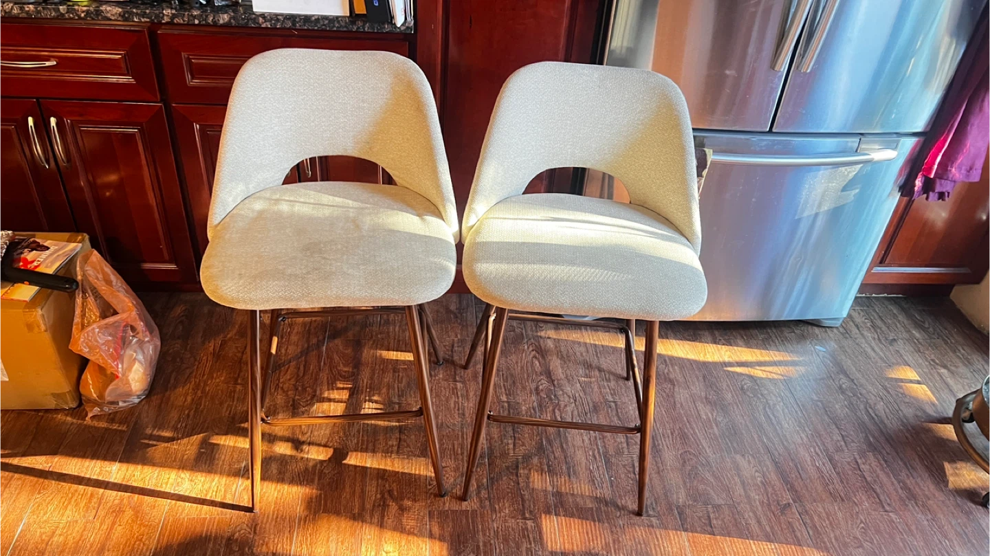 Set of 2 Counter Height Bar Stools - photo 3