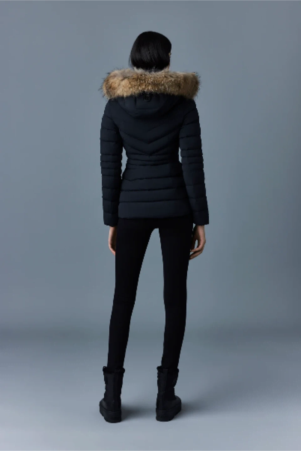 Mackage Black XS Patsy-R, Agile 360 down jacket with natural fur - photo 3