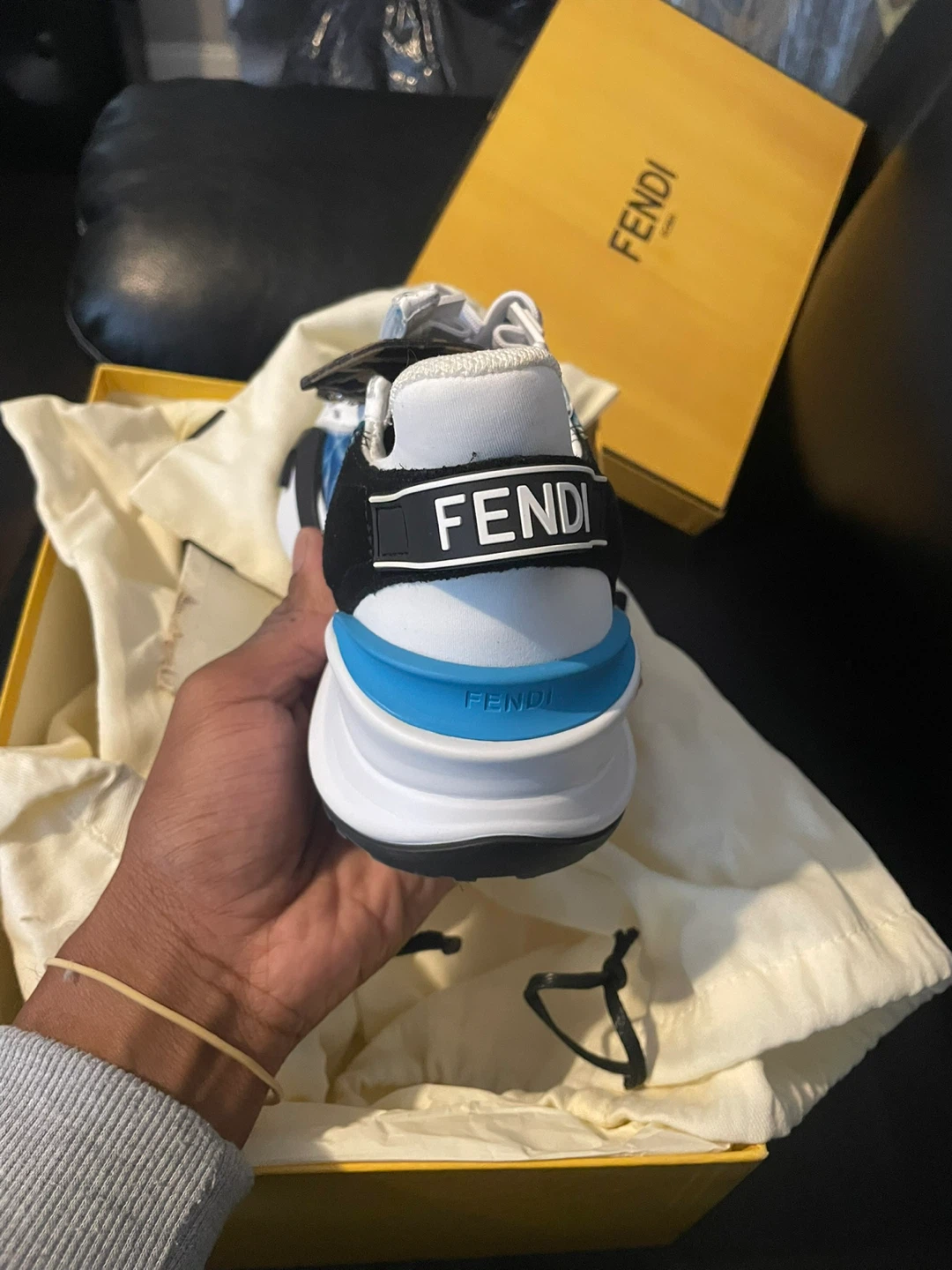 Fendi Flow Sneakers - Blue/White - photo 3