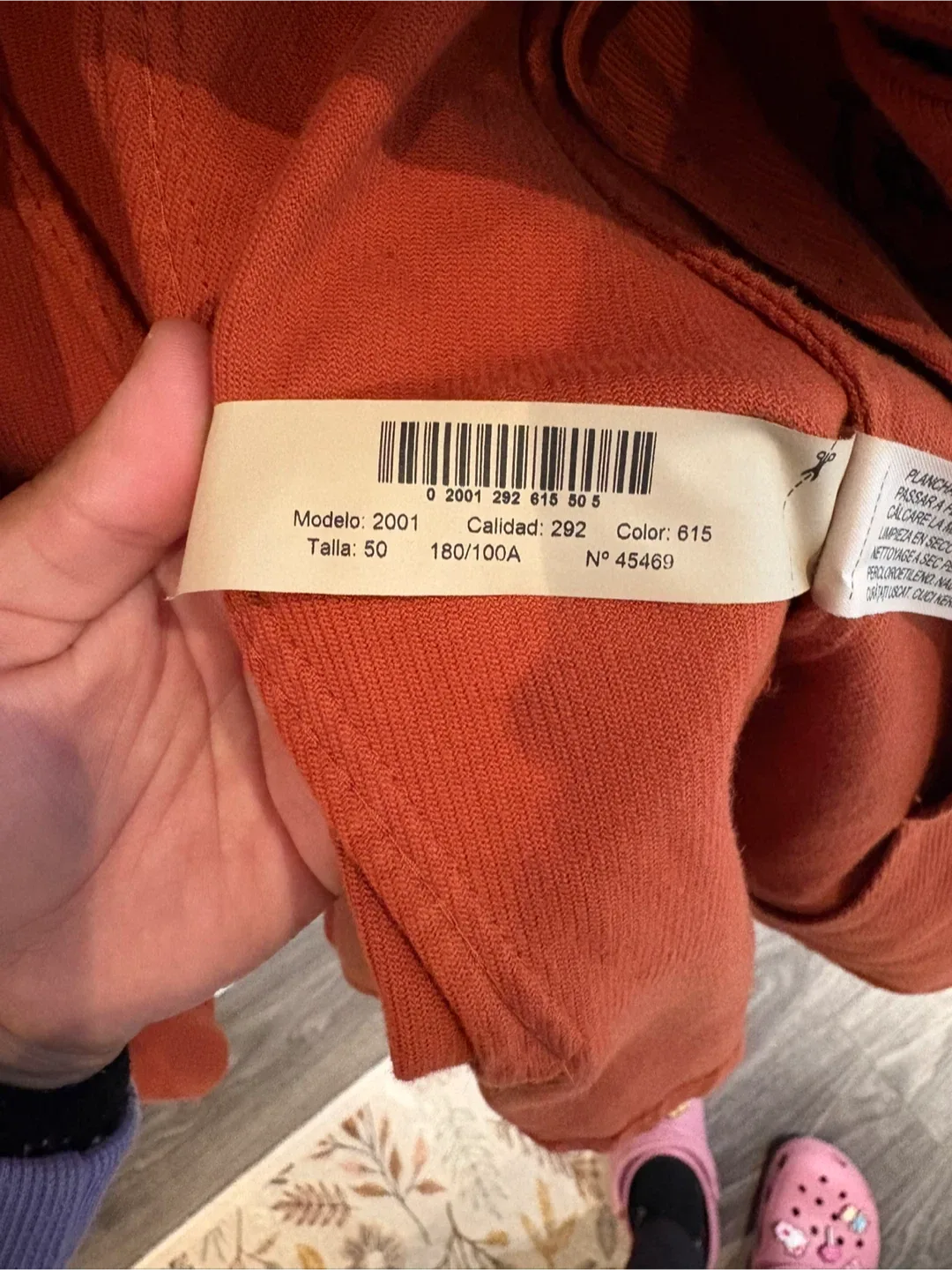 Massimo Dutti Orange Corduroy Blazer image indicator(5)