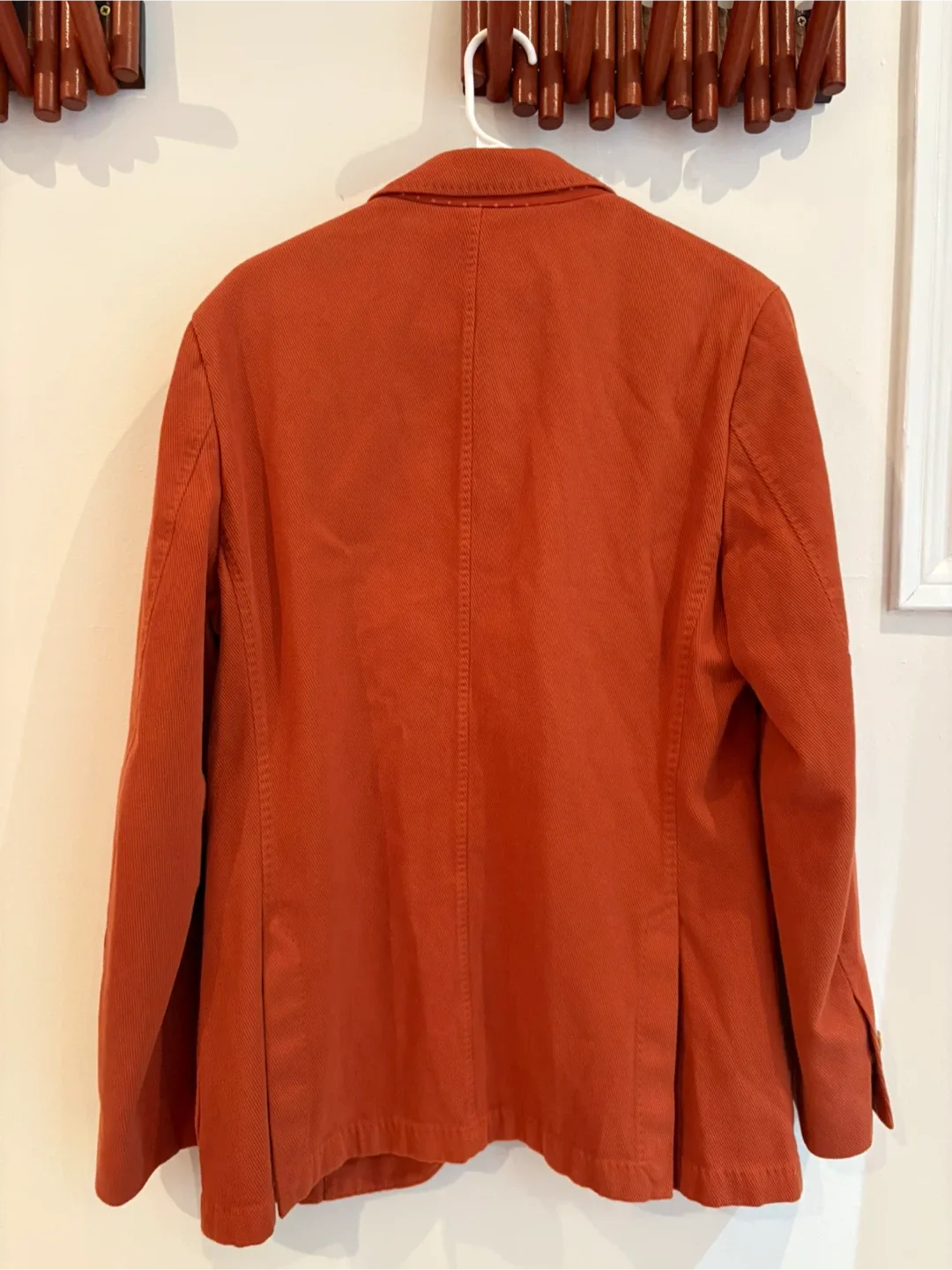 Massimo Dutti Orange Corduroy Blazer image indicator(4)