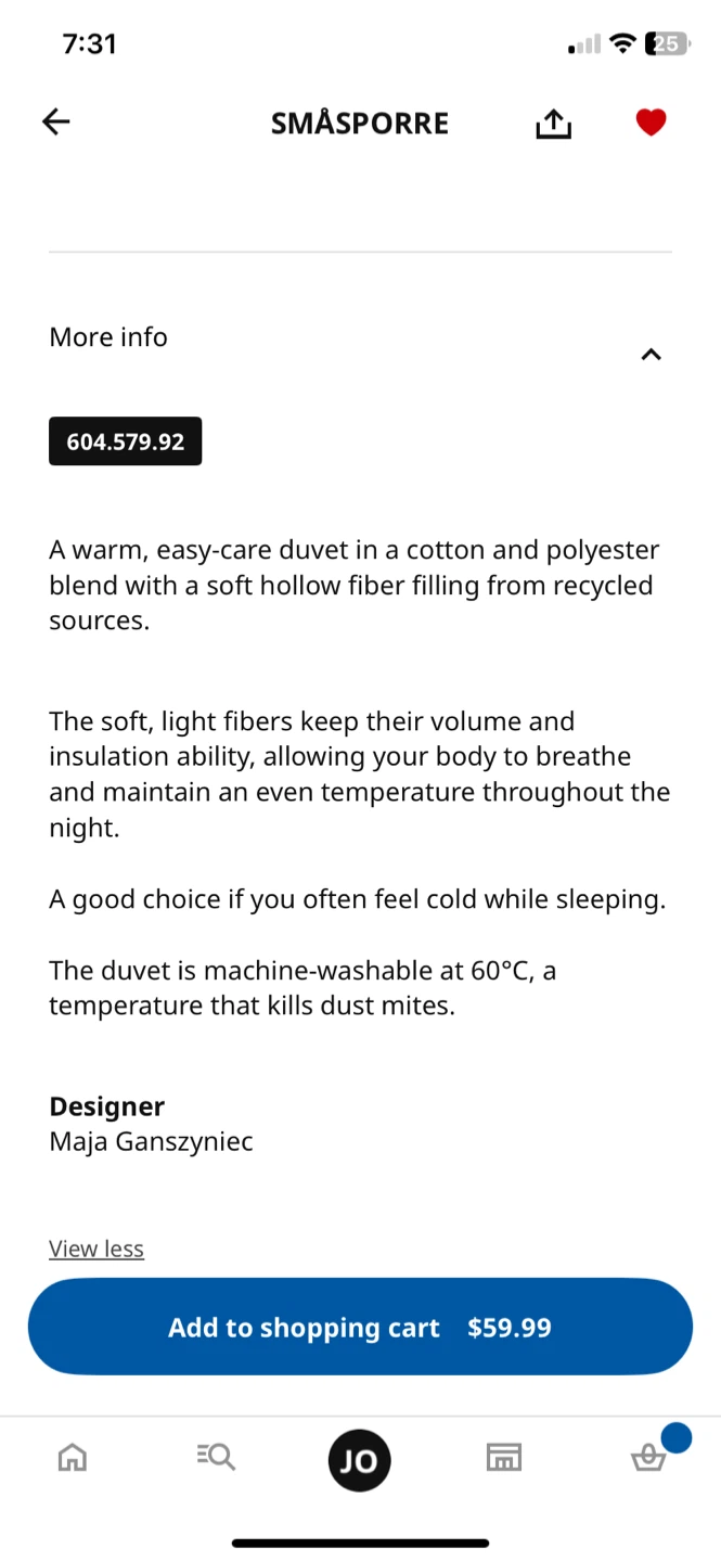 IKEA SMÅSPORRE Duvet - King Size - photo 4