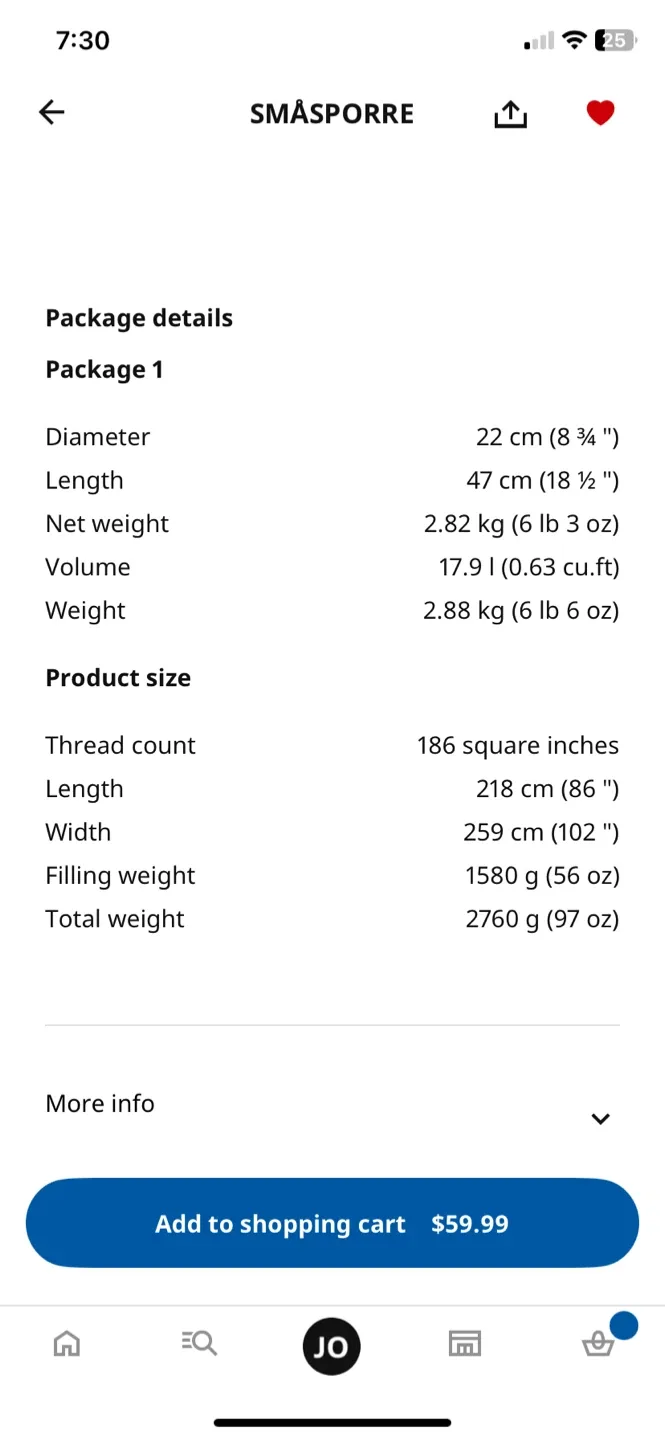 IKEA SMÅSPORRE Duvet - King Size image indicator(5)