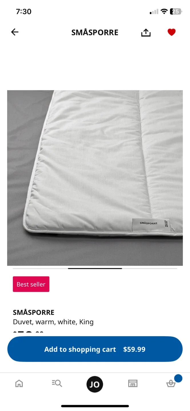 IKEA SMÅSPORRE Duvet - King Size image indicator(3)