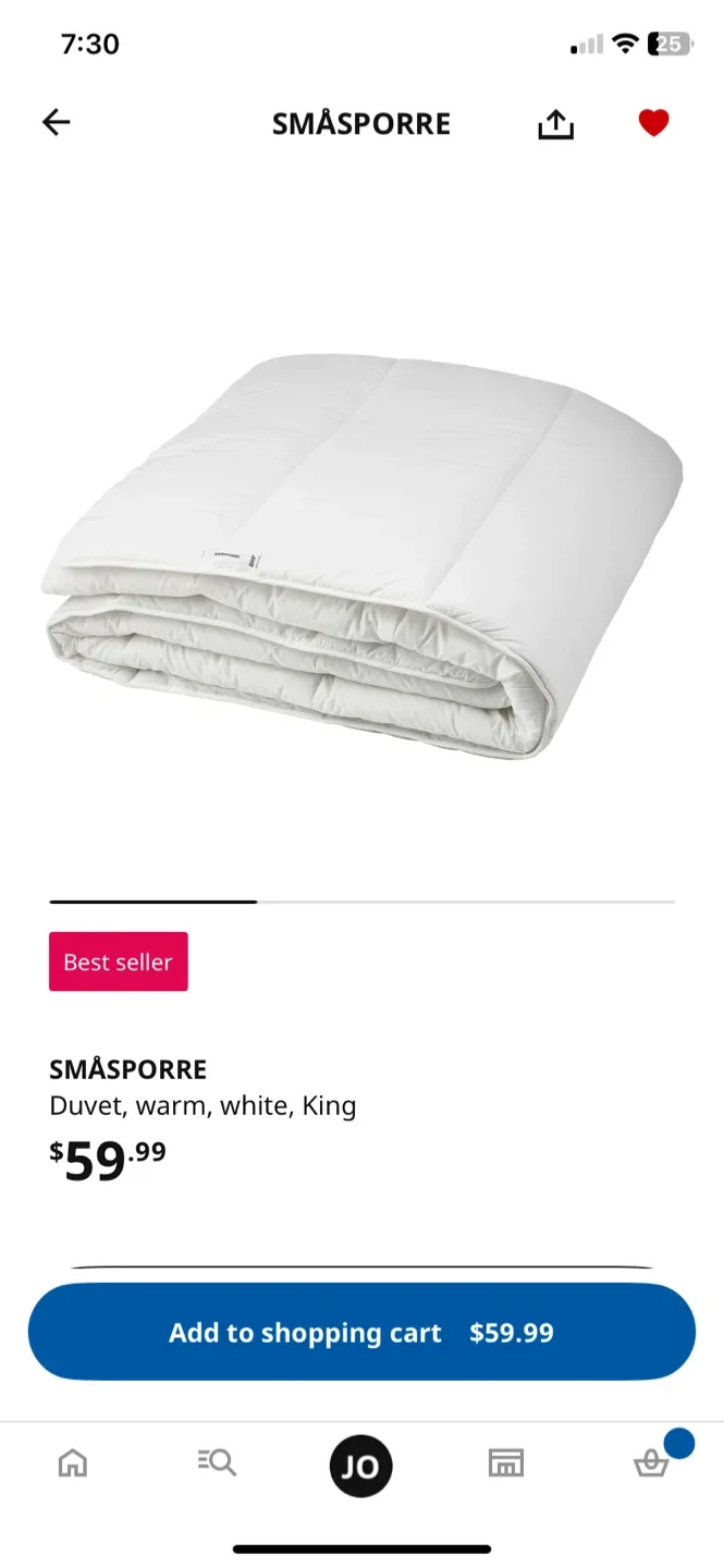 IKEA SMÅSPORRE Duvet - King Size image indicator(2)