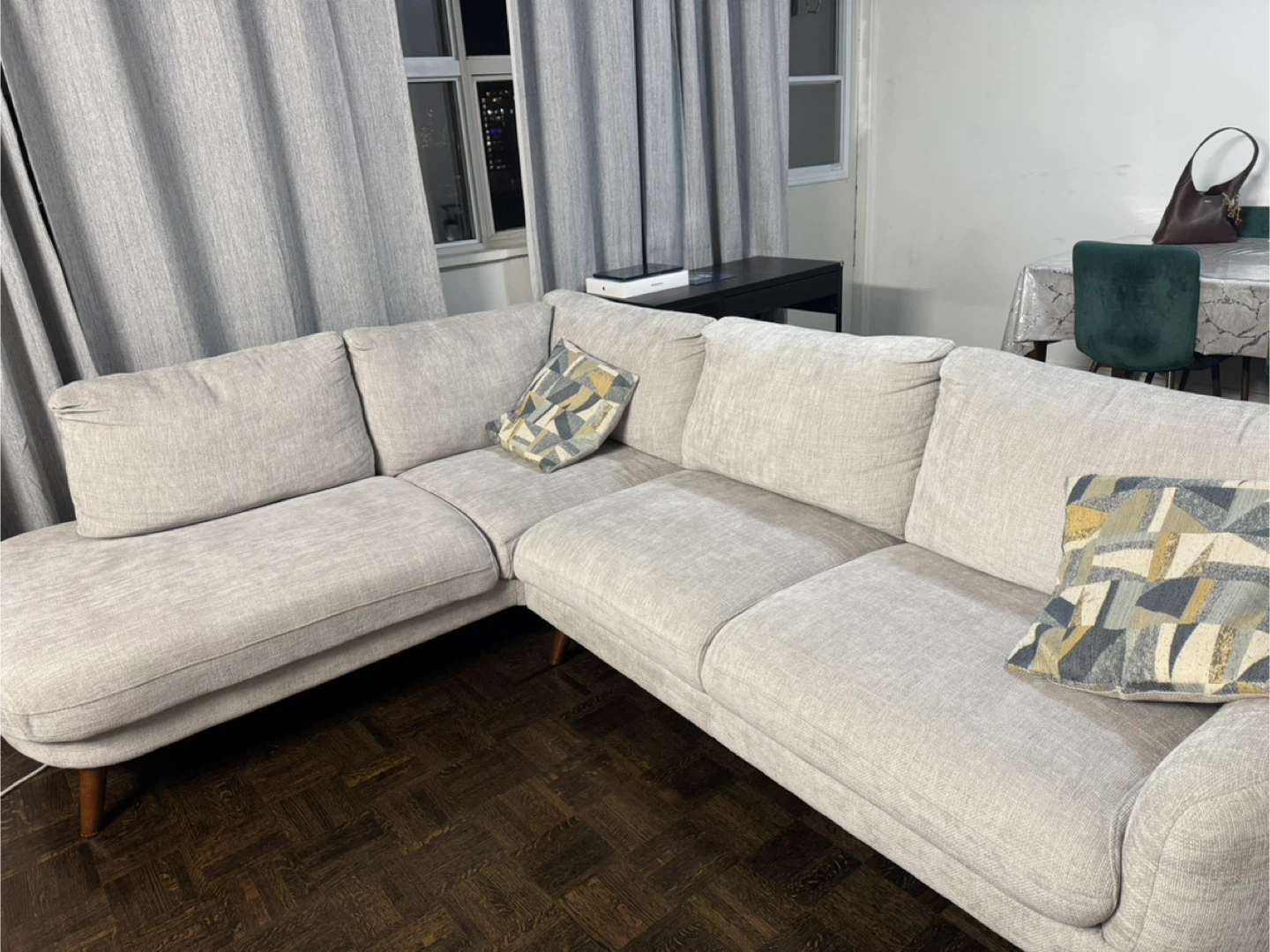 Beige Sectional Sofa - photo 3