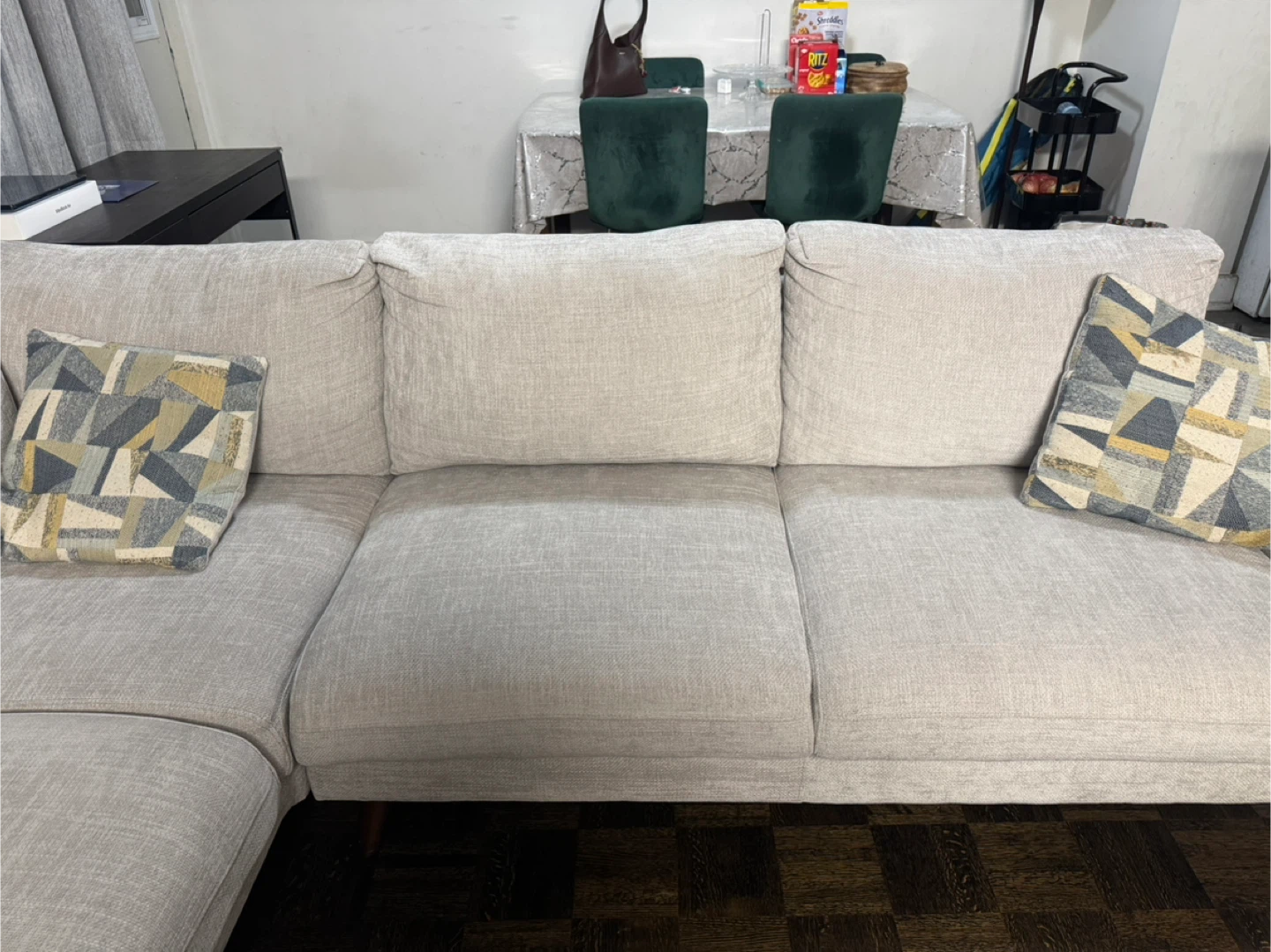 Beige Sectional Sofa - photo 2