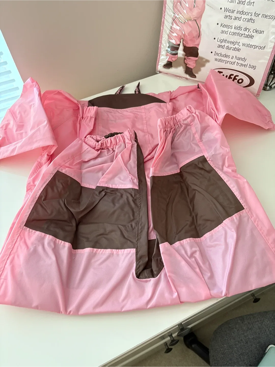 Tuffo Muddy Buddy Rain Waterproof Coveralls - Pink 2T image indicator(5)