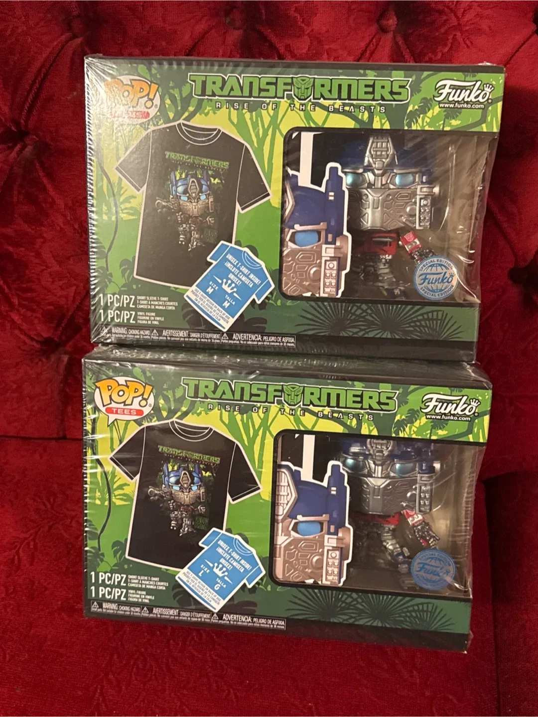 New Funko Pop! Transformers Optimus Prime Tee - Size M thumbnail