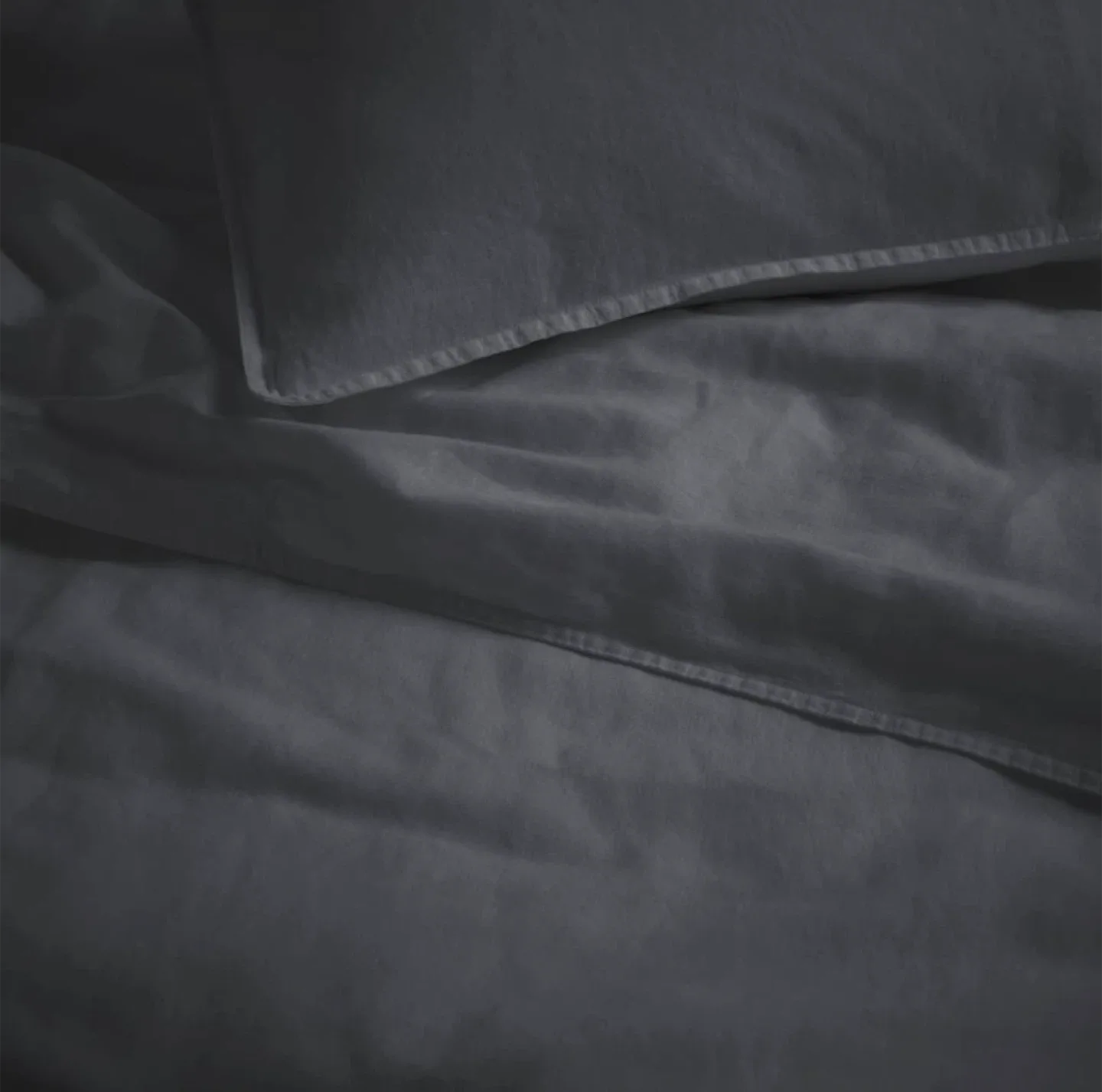 IKEA RUNDHAGTHORN King Duvet Cover Set - Anthracite image indicator(5)