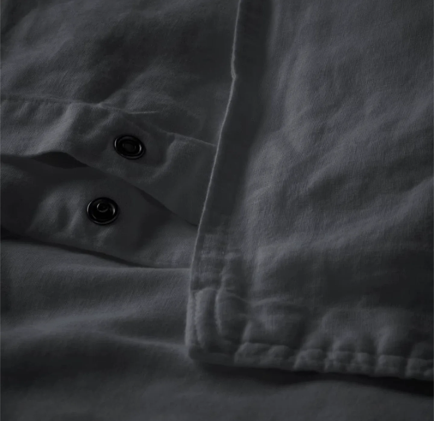 IKEA RUNDHAGTHORN King Duvet Cover Set - Anthracite image indicator(4)