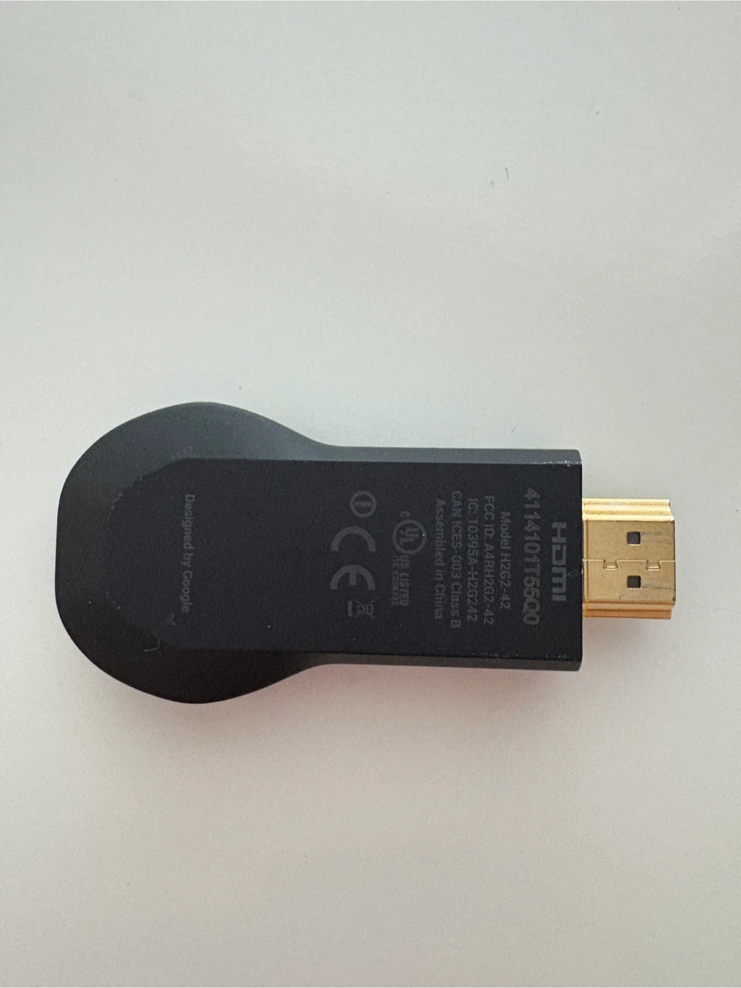 Google Chromecast Media Player with Power Adapter - photo 2