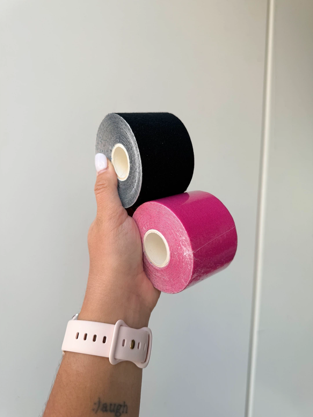Kinesiology Tape Rolls – Pink & Black (Muscle & Joint Support) - photo 3