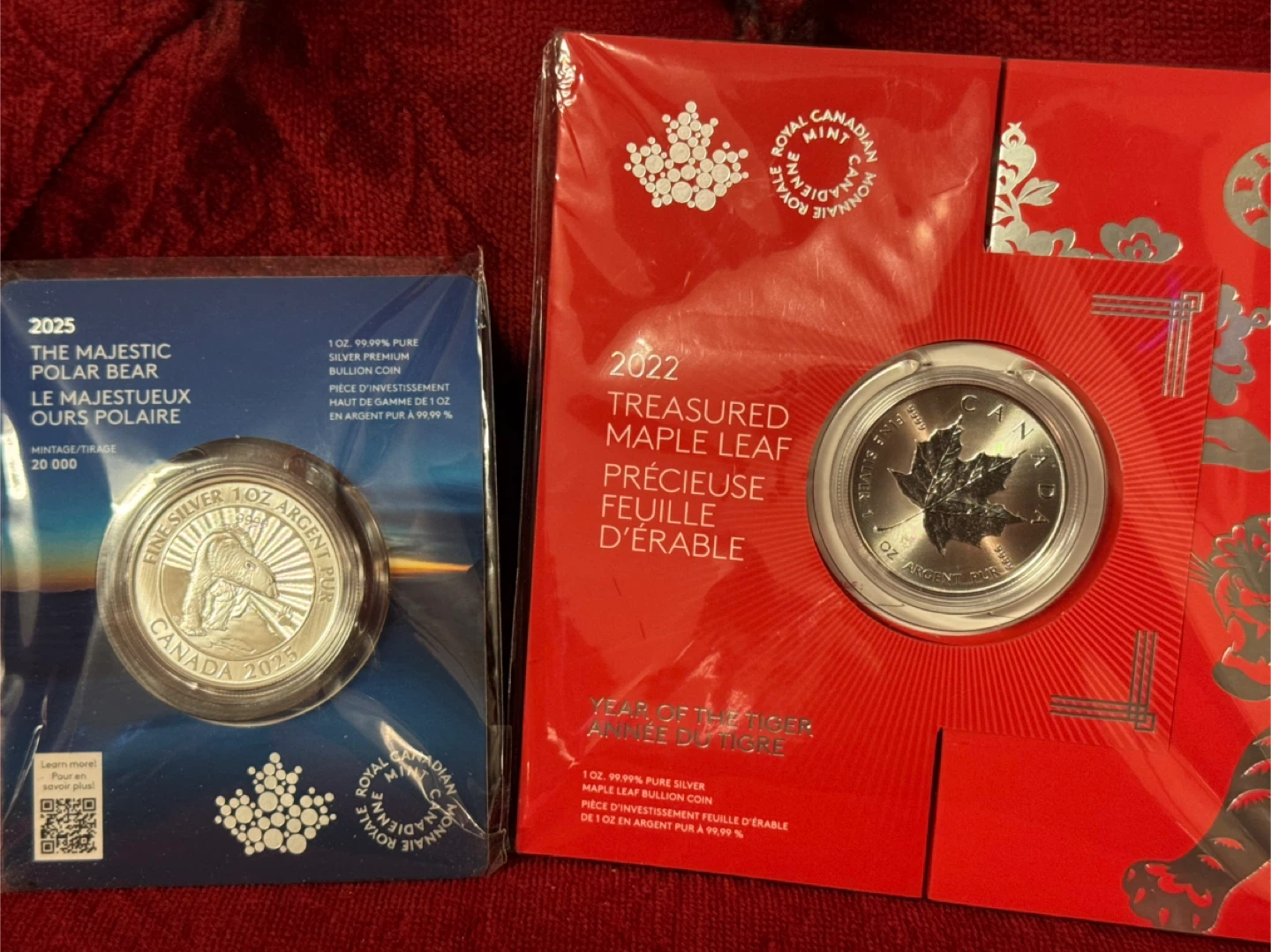 Royal Canadian Mint Silver Coins