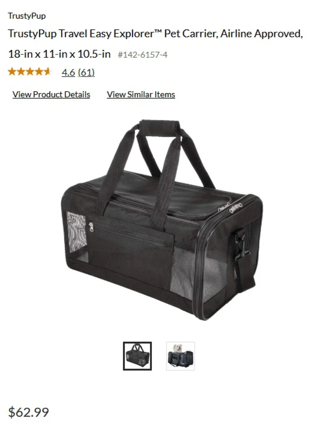 TrustyPup Easy Explorer Pet Carrier - Airline Approved image indicator(2)