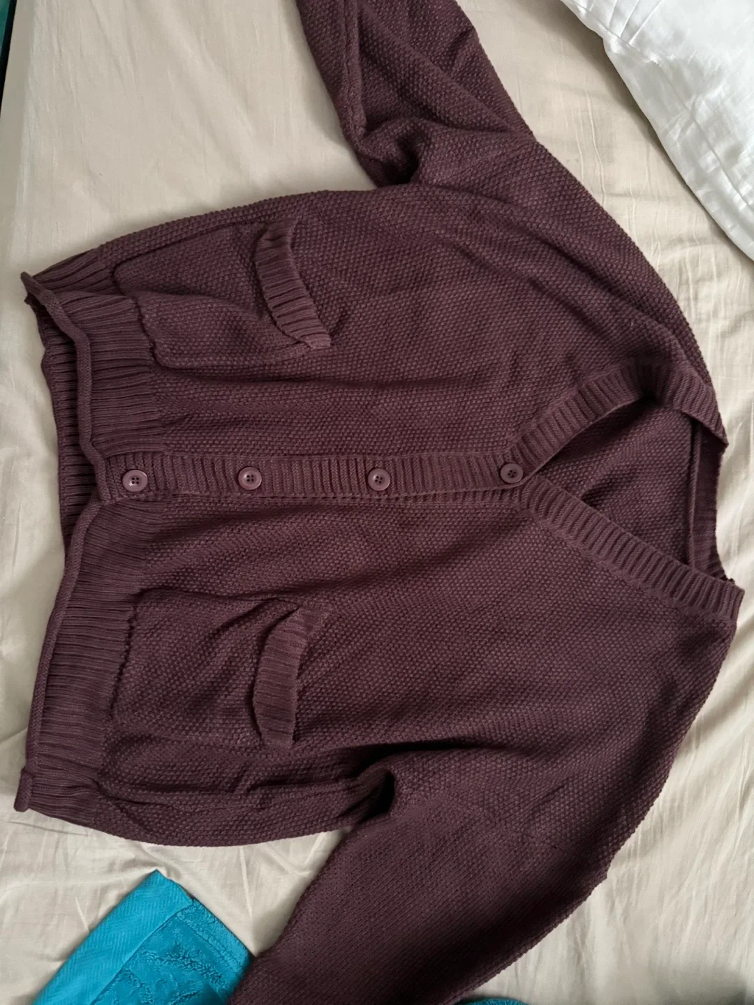 Burgundy Cardigan Sweater