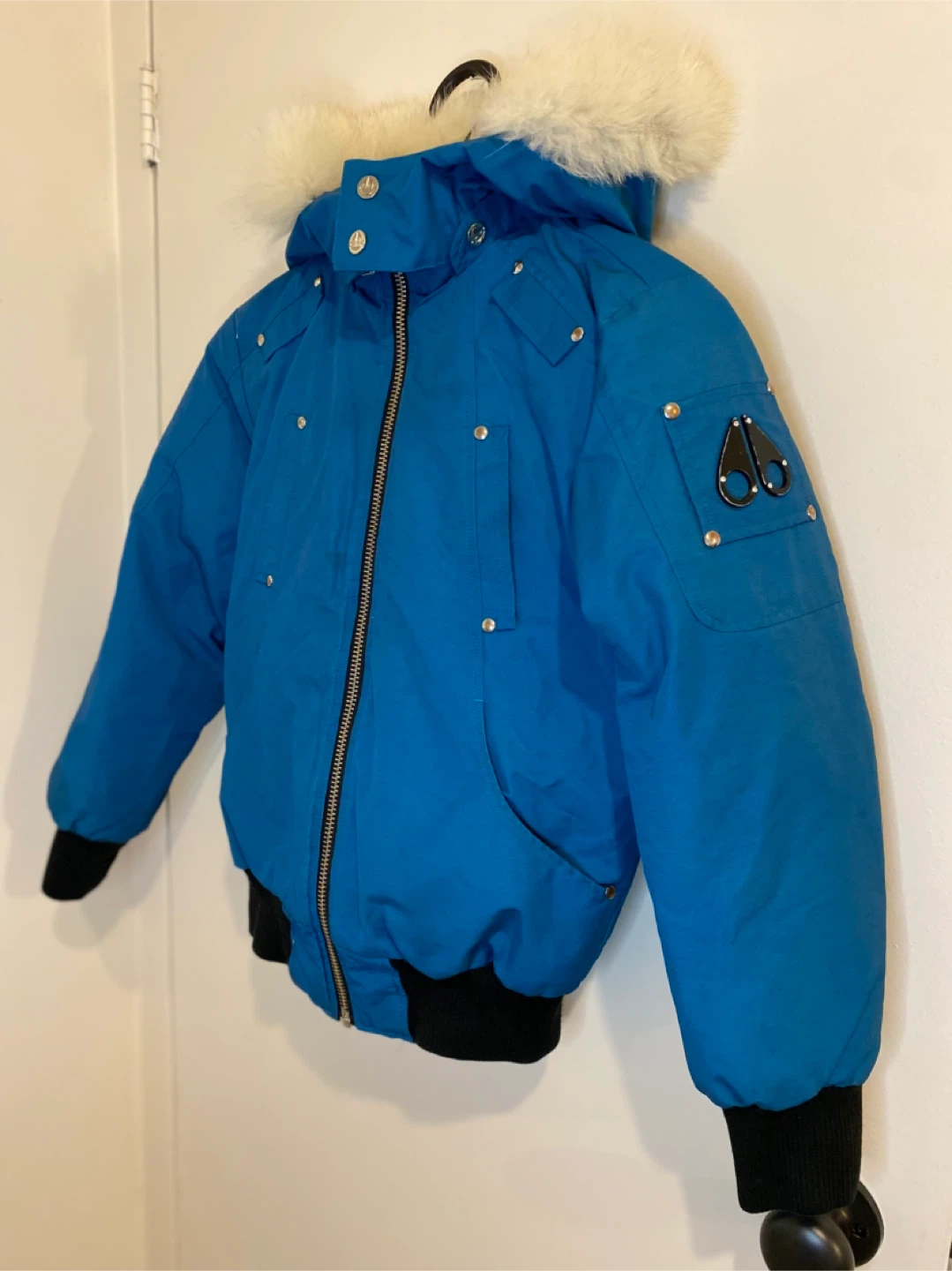 Moose Knuckles Bomber Jacket - Blue