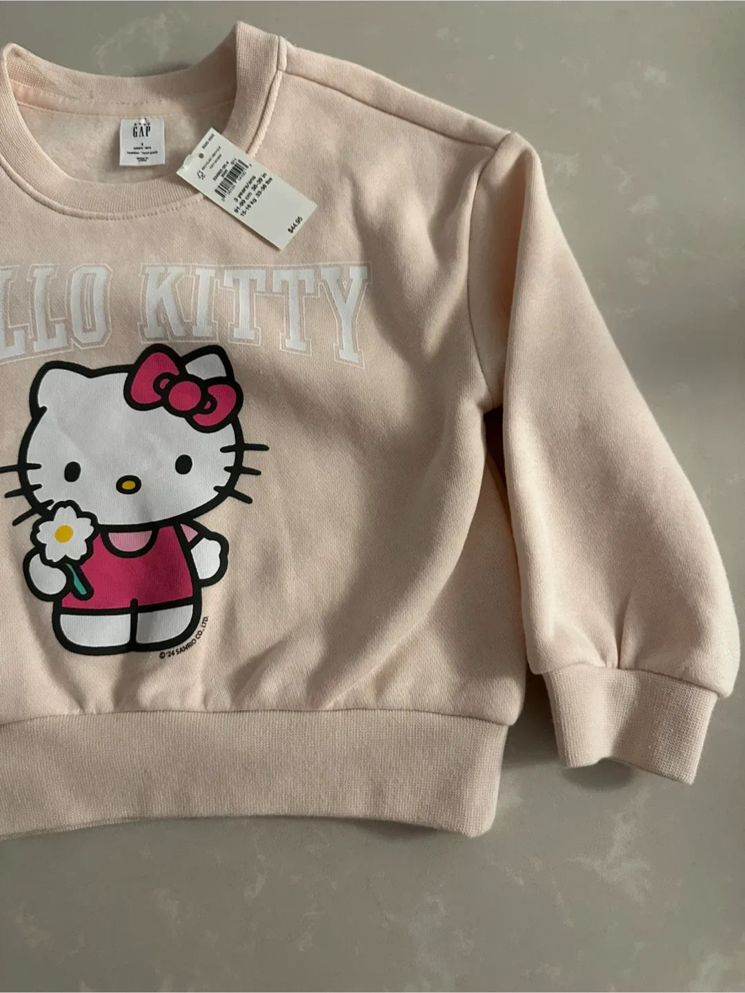 NEW GAP x Hello Kitty Toddler Sweatshirt, Size 3T image indicator(3)