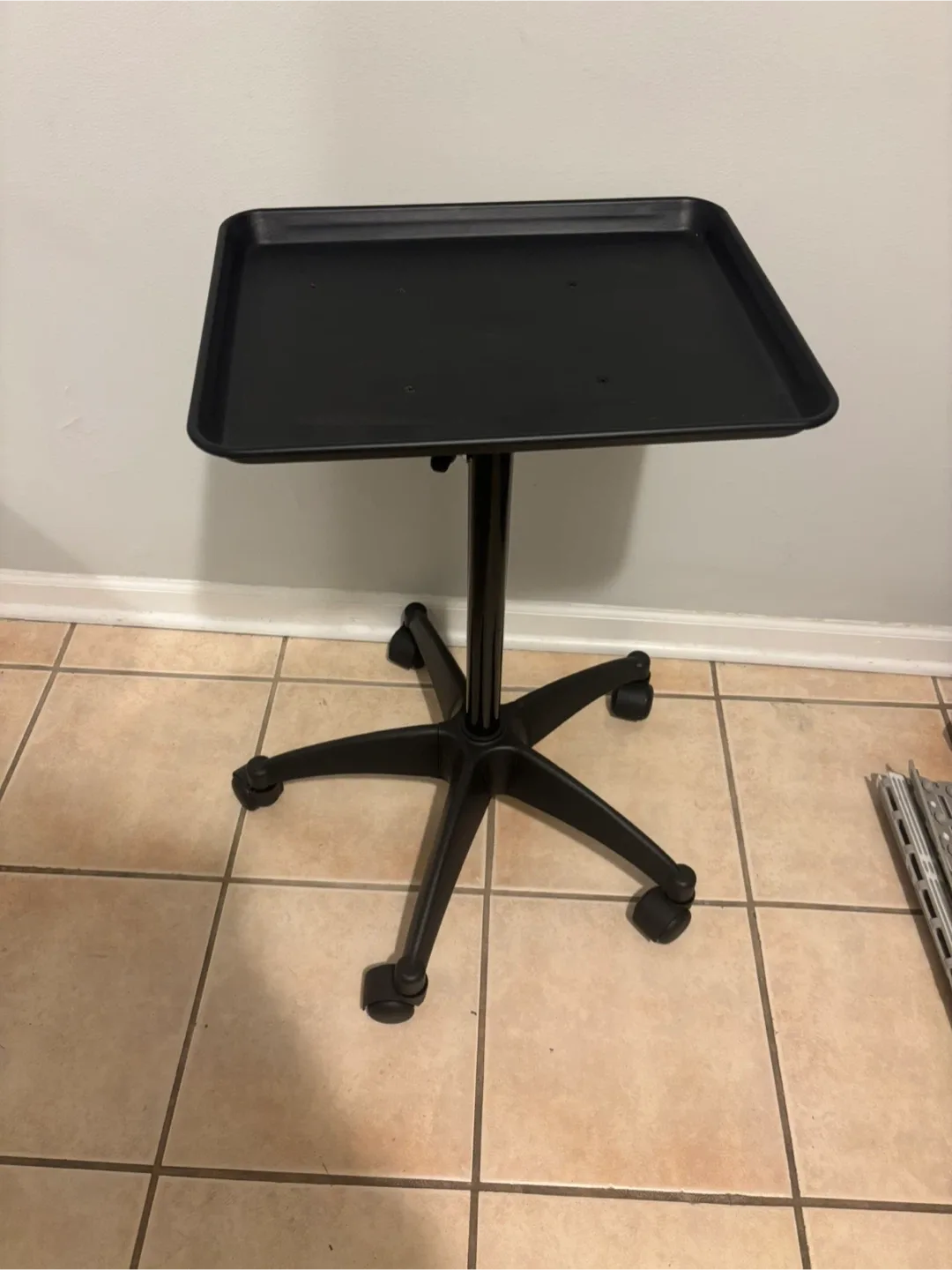 Rolling Salon Tray - Black