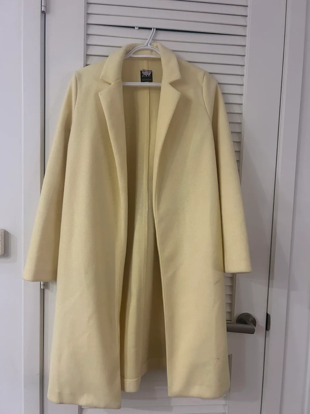 Butter yellow zara coat