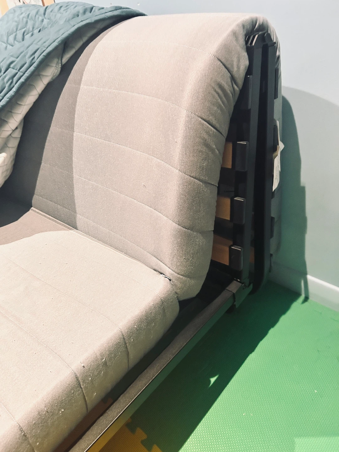 Ikea couch with Blue Cover - photo 4