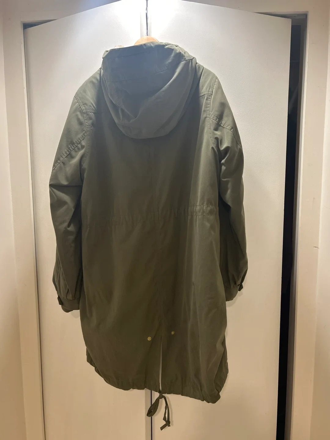 Olive Green Parka Coat for women image indicator(2)