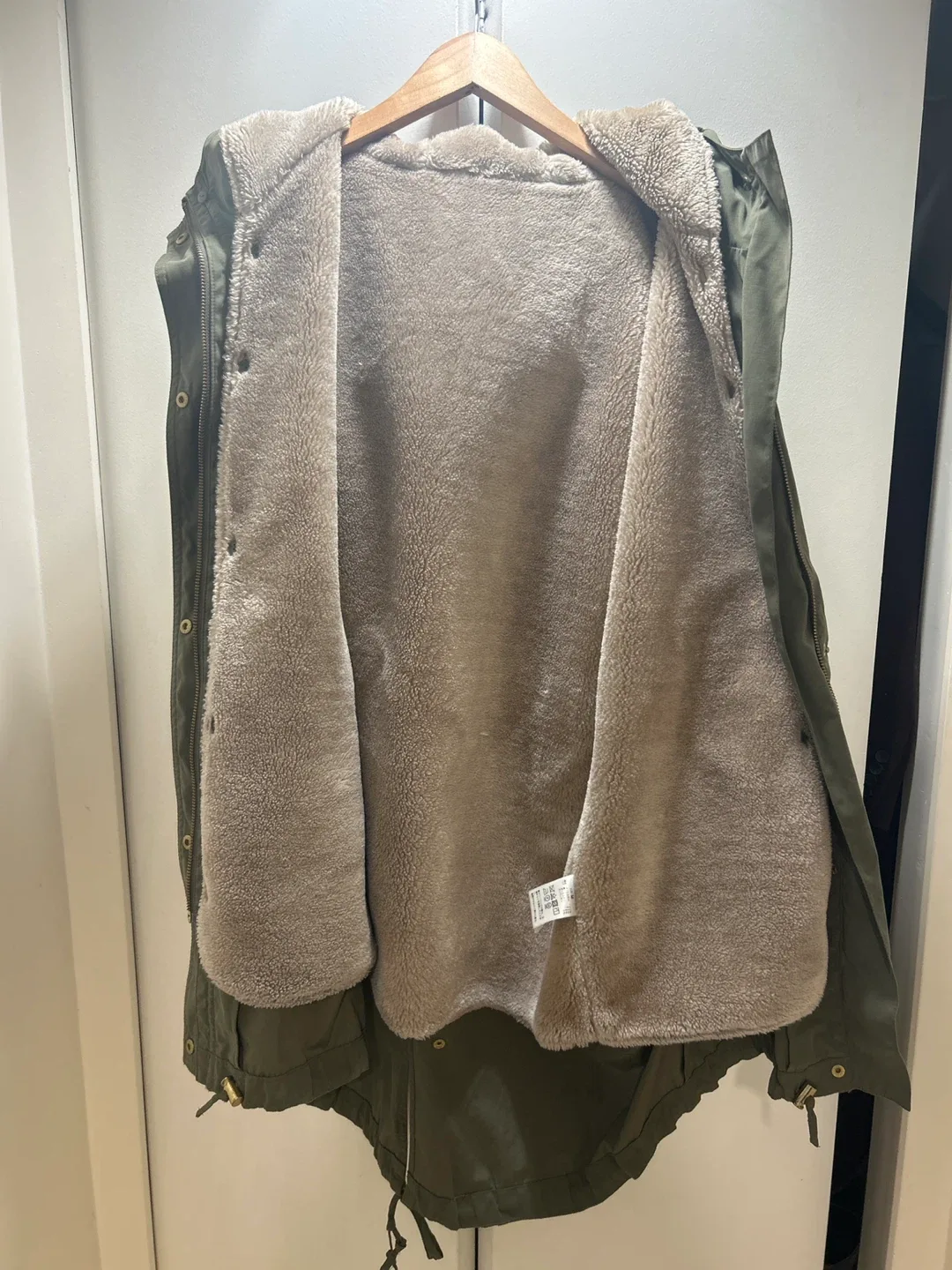 Olive Green Parka Coat for women image indicator(3)