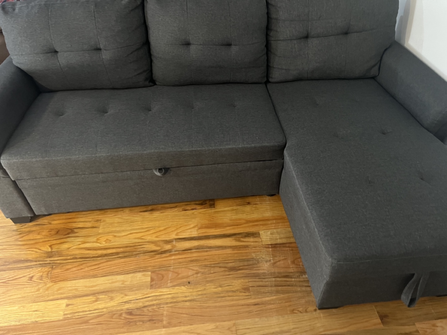 Gray Sectional Sofa with Storage - photo 2