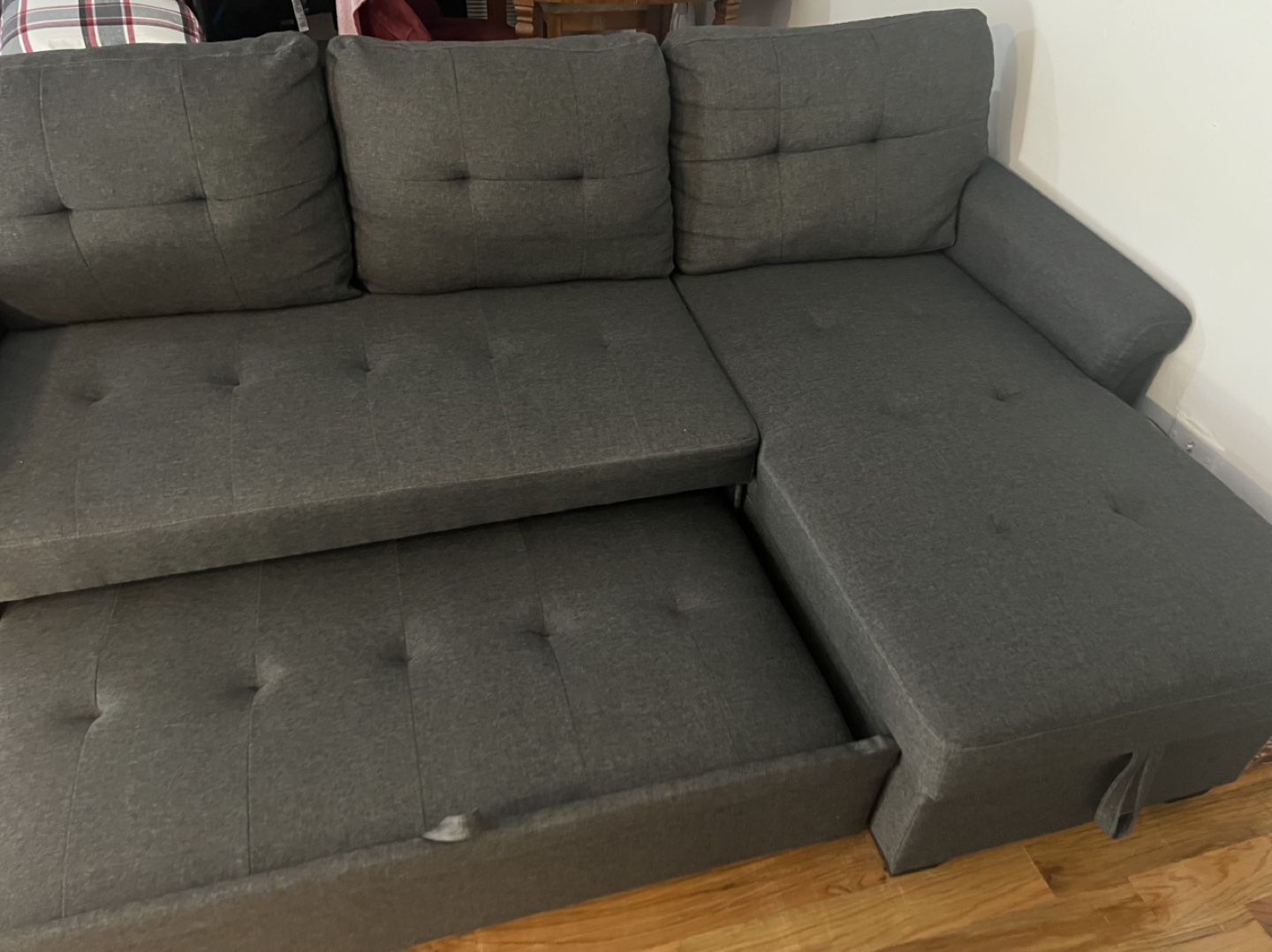 Gray Sectional Sofa with Storage - photo 3