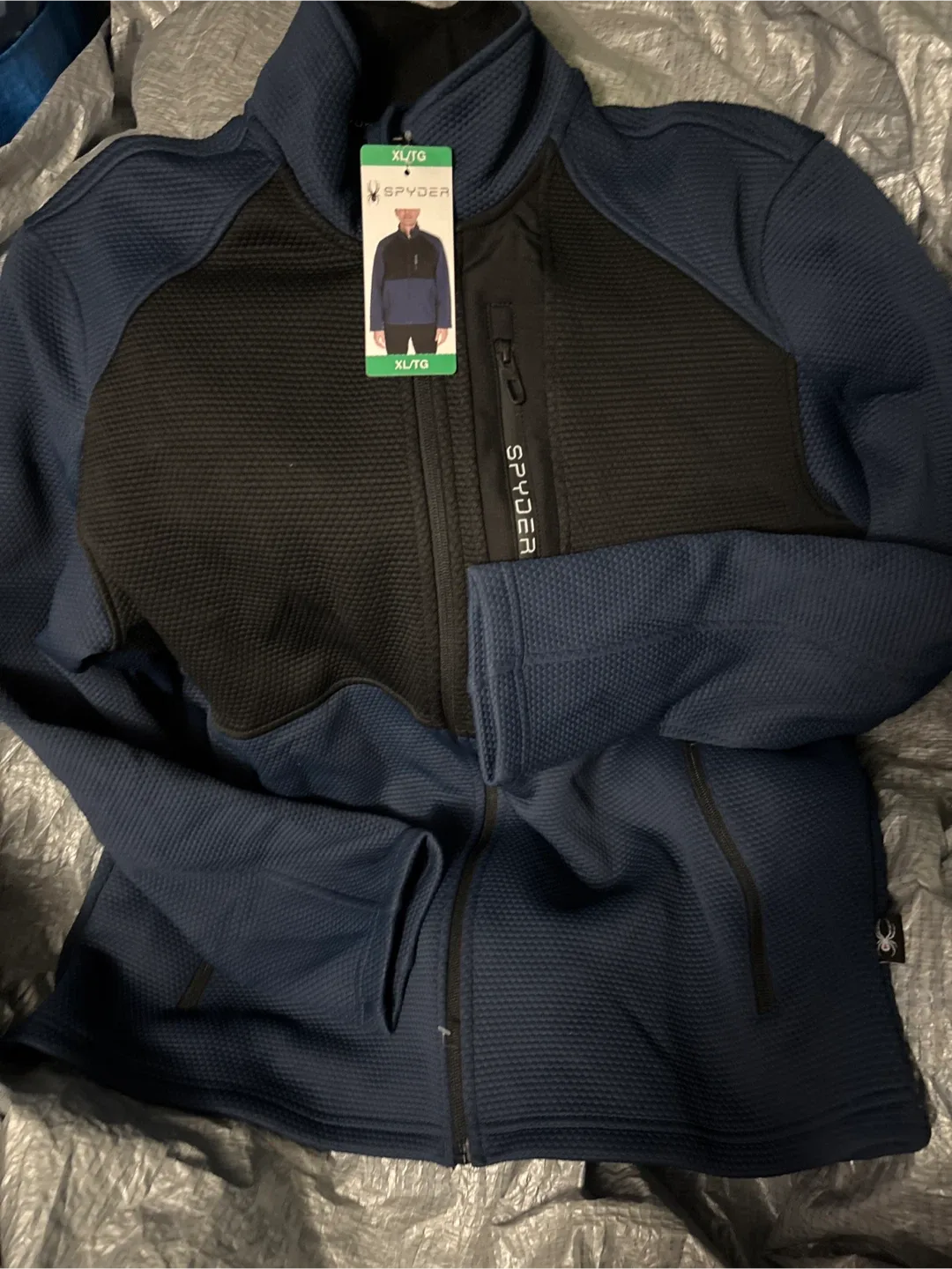 New Spyder XL/TG Blue & Black Jacket thumbnail