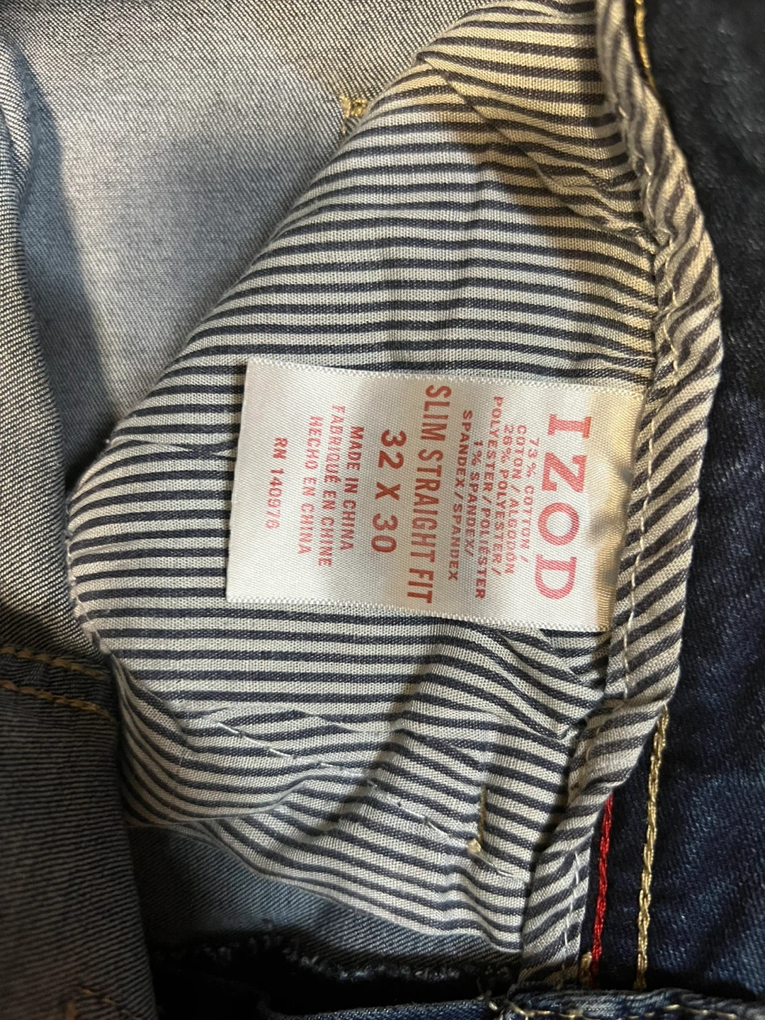 IZOD Slim Straight Fit Jeans 32x30 - photo 3