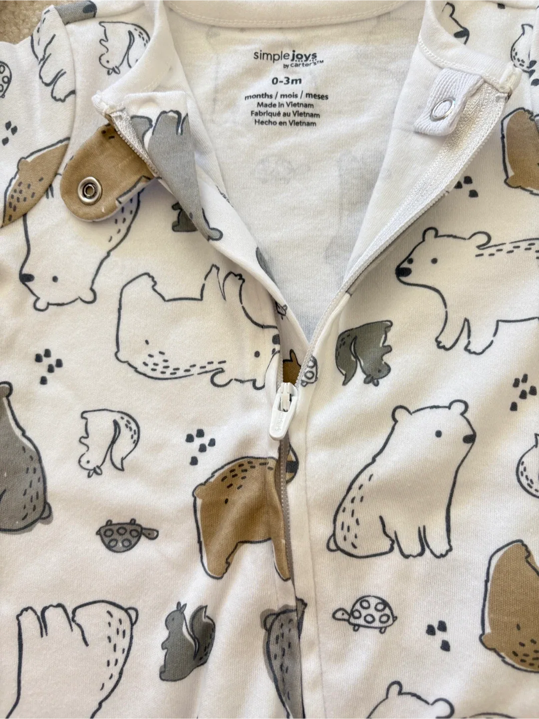 Simple Joys by Carter's 0-3M Footed Pajamas image indicator(5)