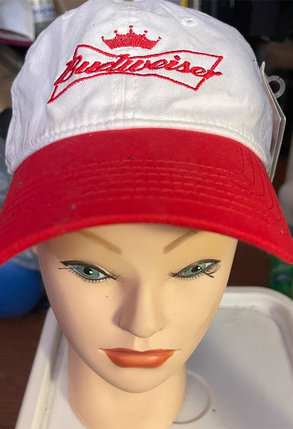 Budweiser Baseball Cap - Red & White - photo 4