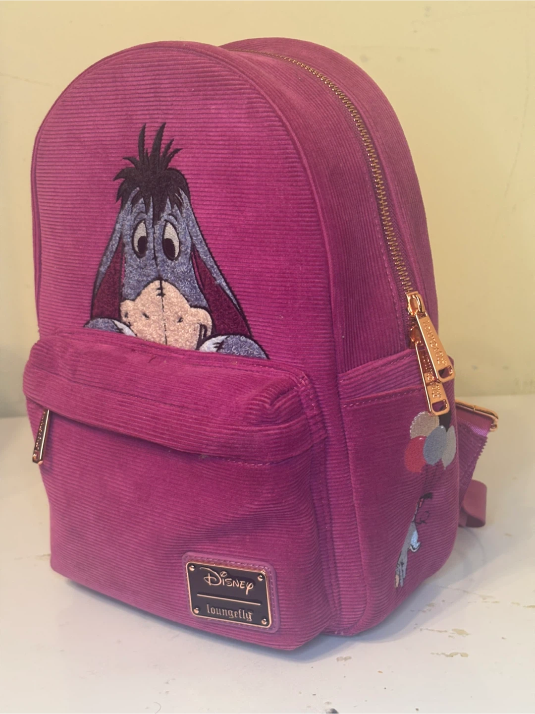 Disney Loungefly Eeyore Corduroy Mini Backpack
