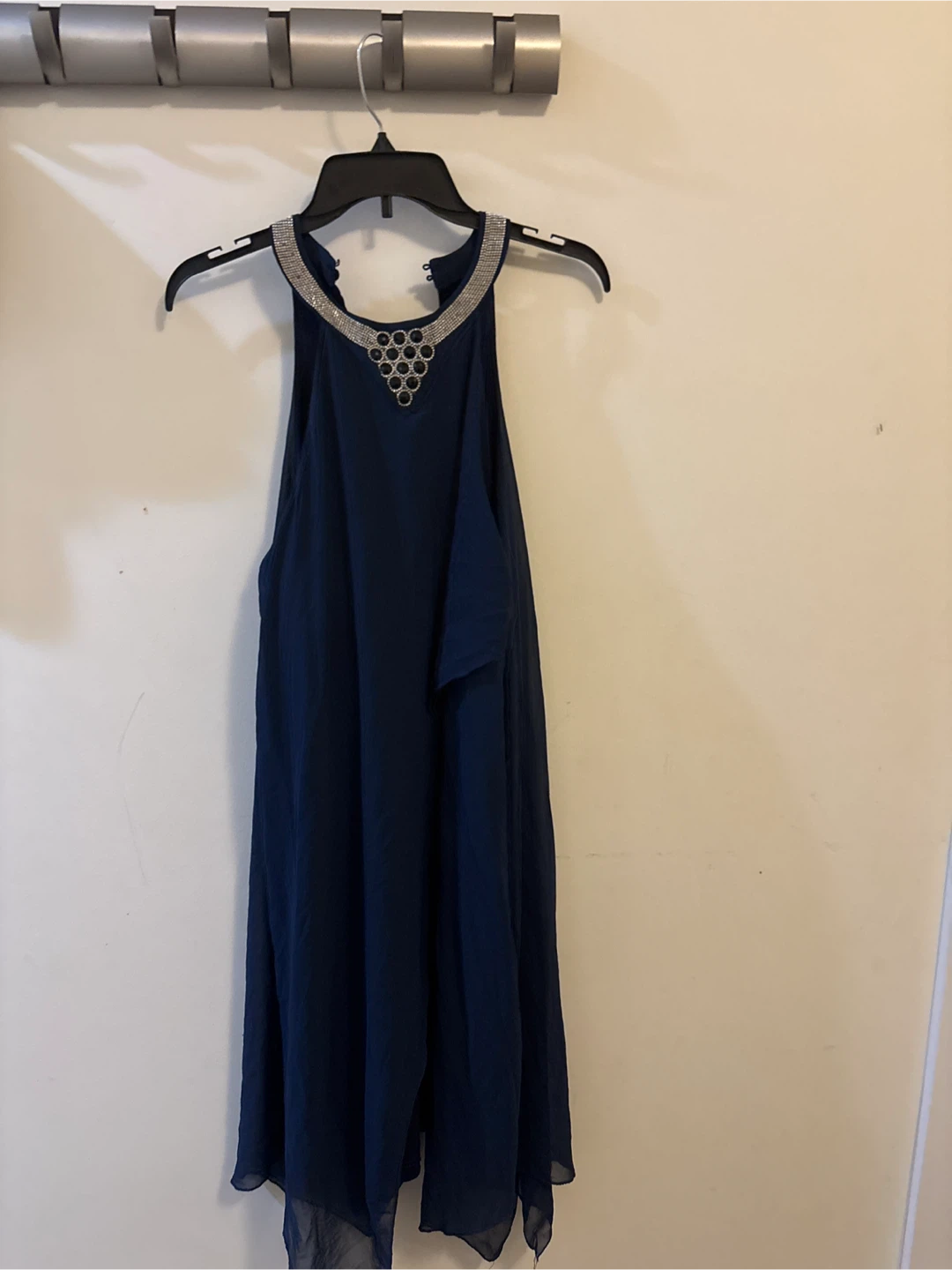 Navy Blue Halter Dress