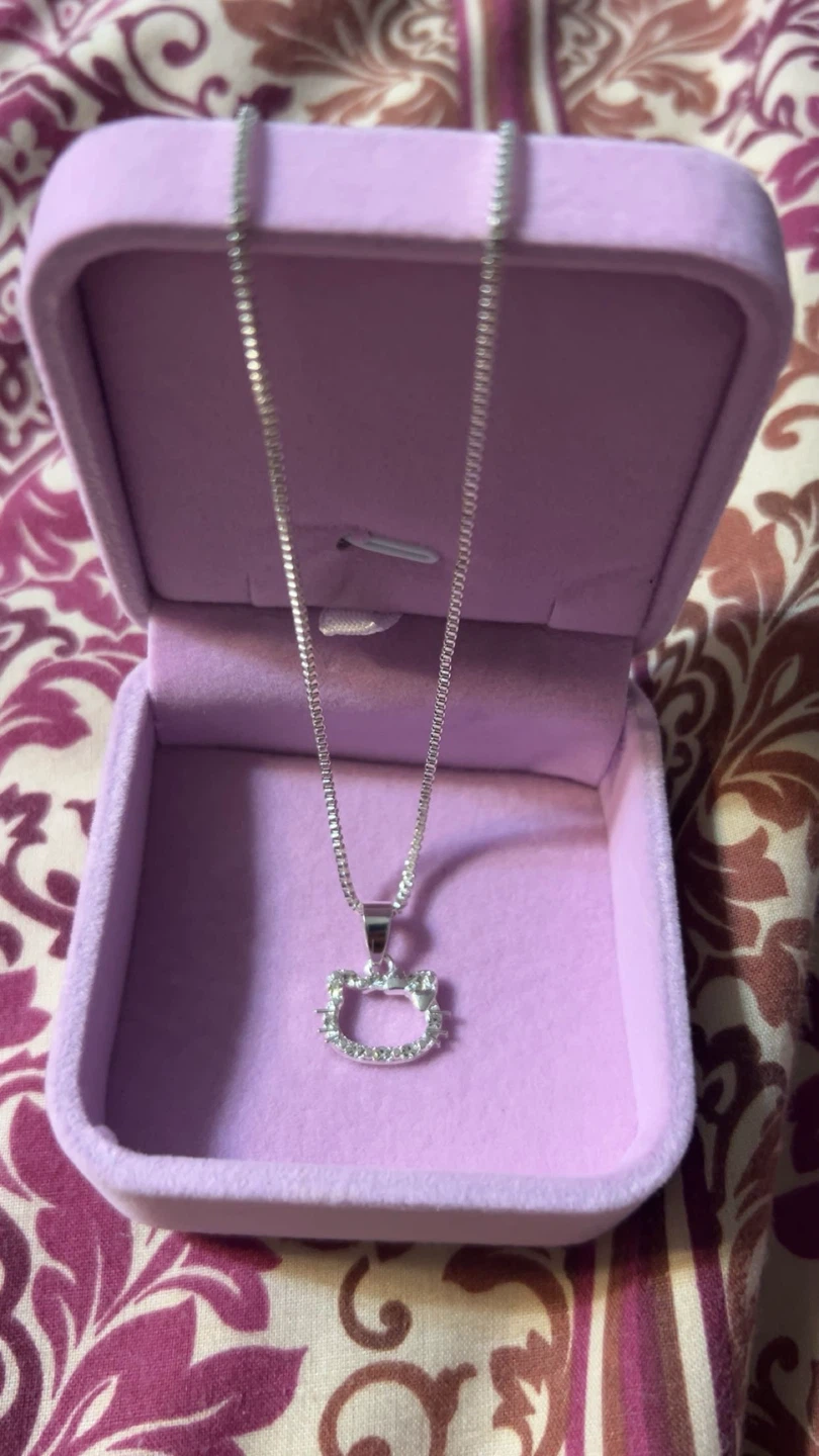 Hello Kitty Silver Necklace with Box