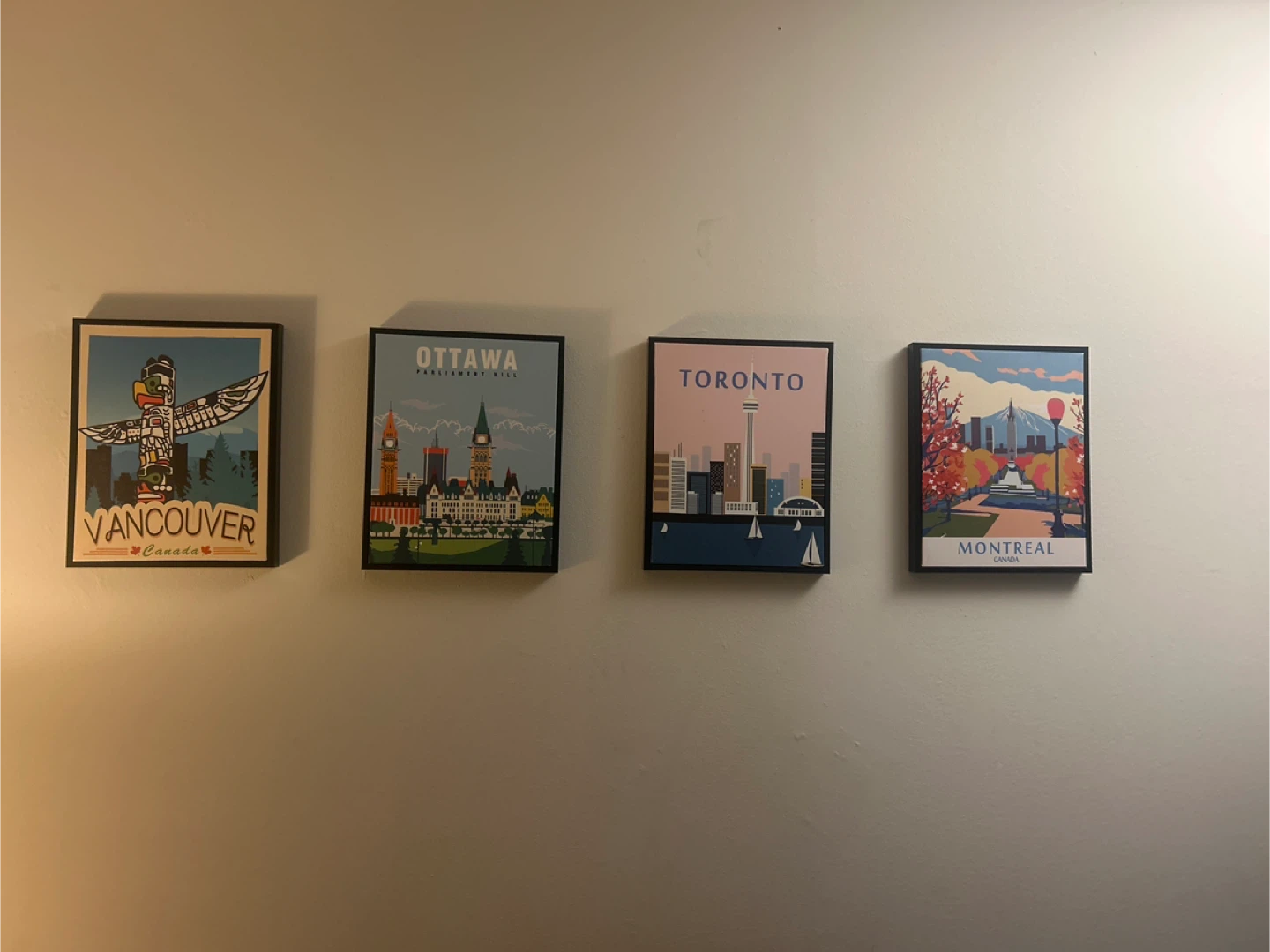 Framed Canadian City Art Prints