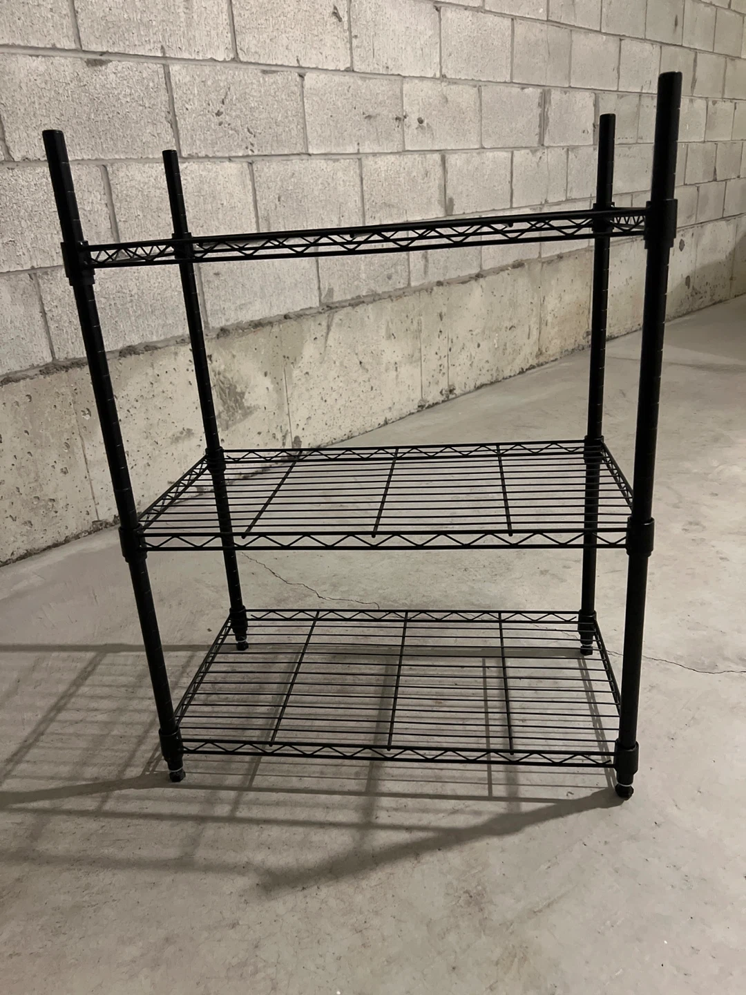 Black Wire adjustable Shelf Unit - 3 units