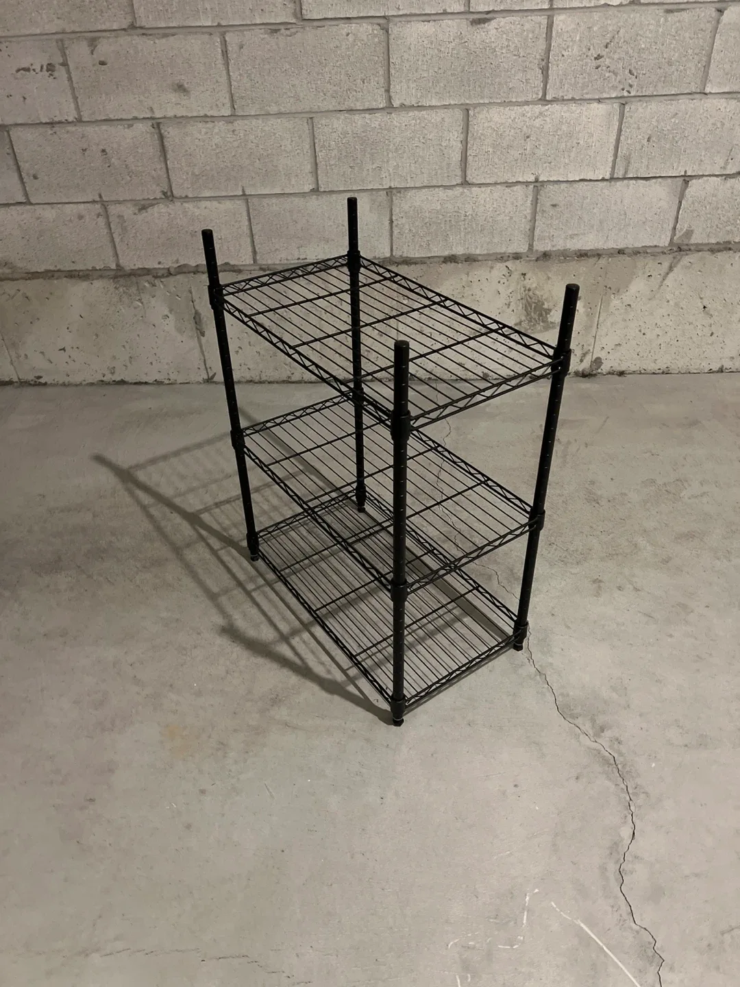 Black Wire adjustable Shelf Unit - 3 units image indicator(2)
