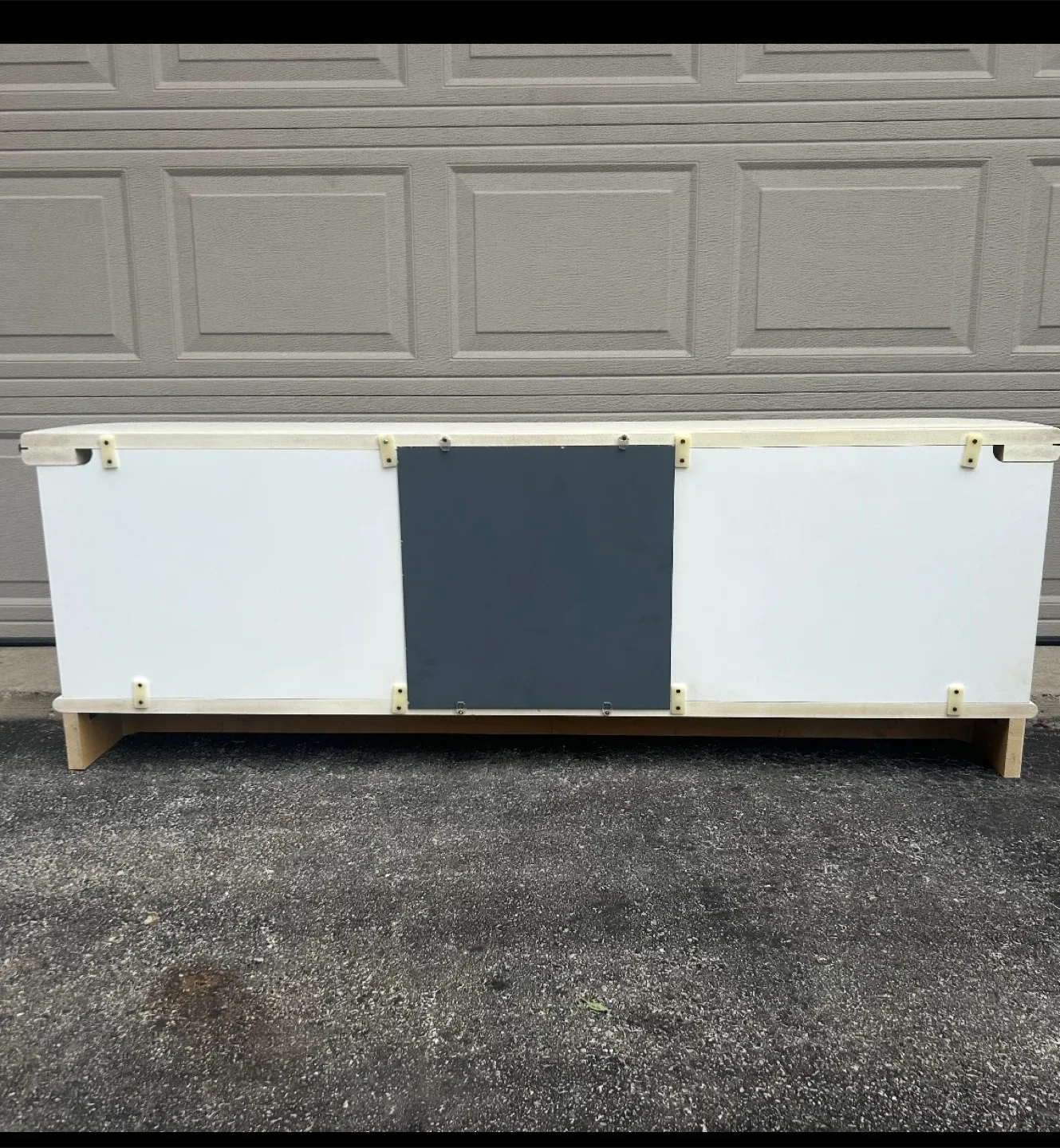 Italian white lacquer Queen Size Headboard image indicator(4)