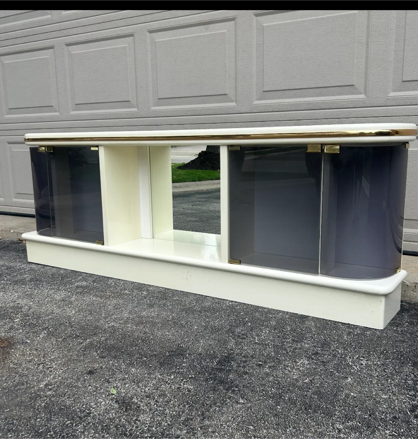 Italian white lacquer Queen Size Headboard image indicator(2)