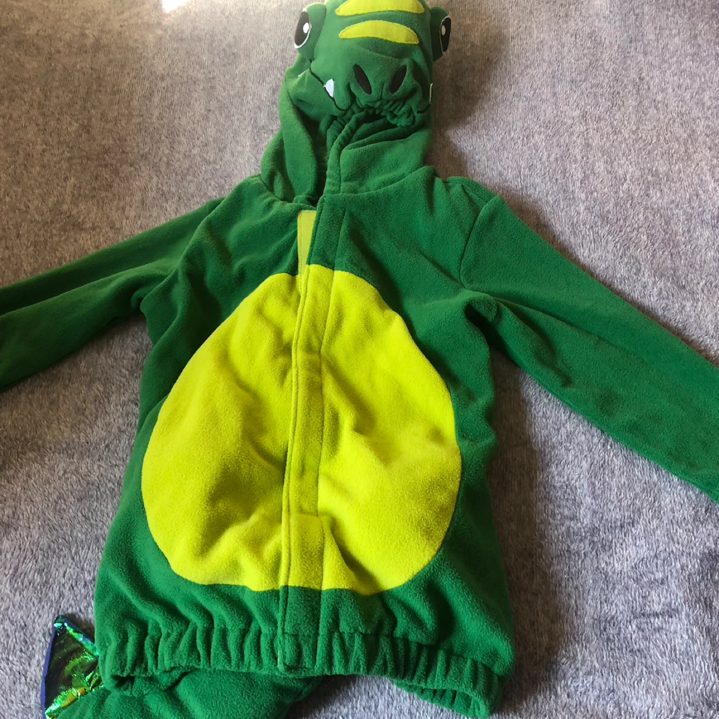 Green Dinosaur Costume Kids Size 4T