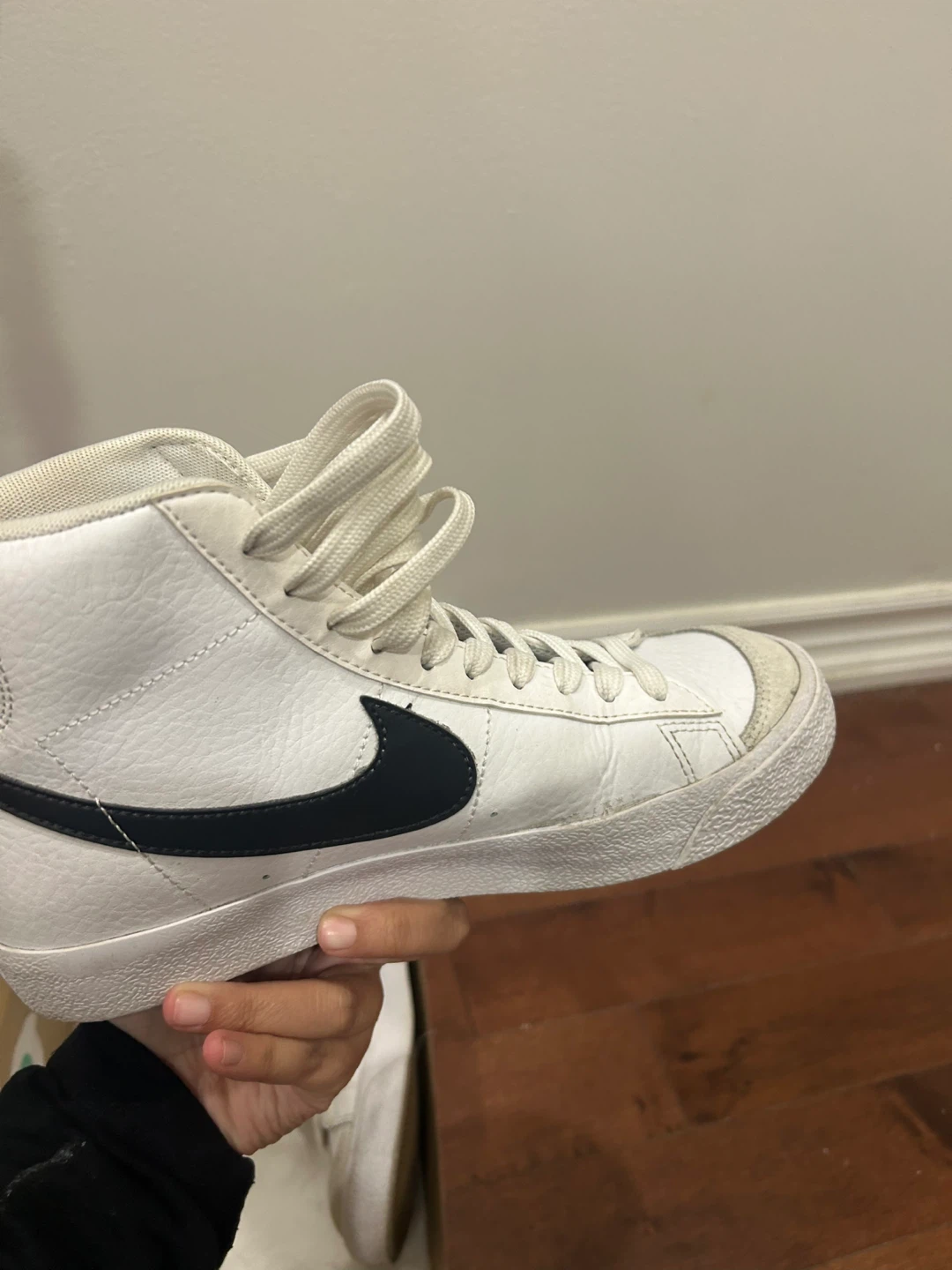 Nike Blazer Mid '77 White/Black 5.5Y (7W) - photo 2
