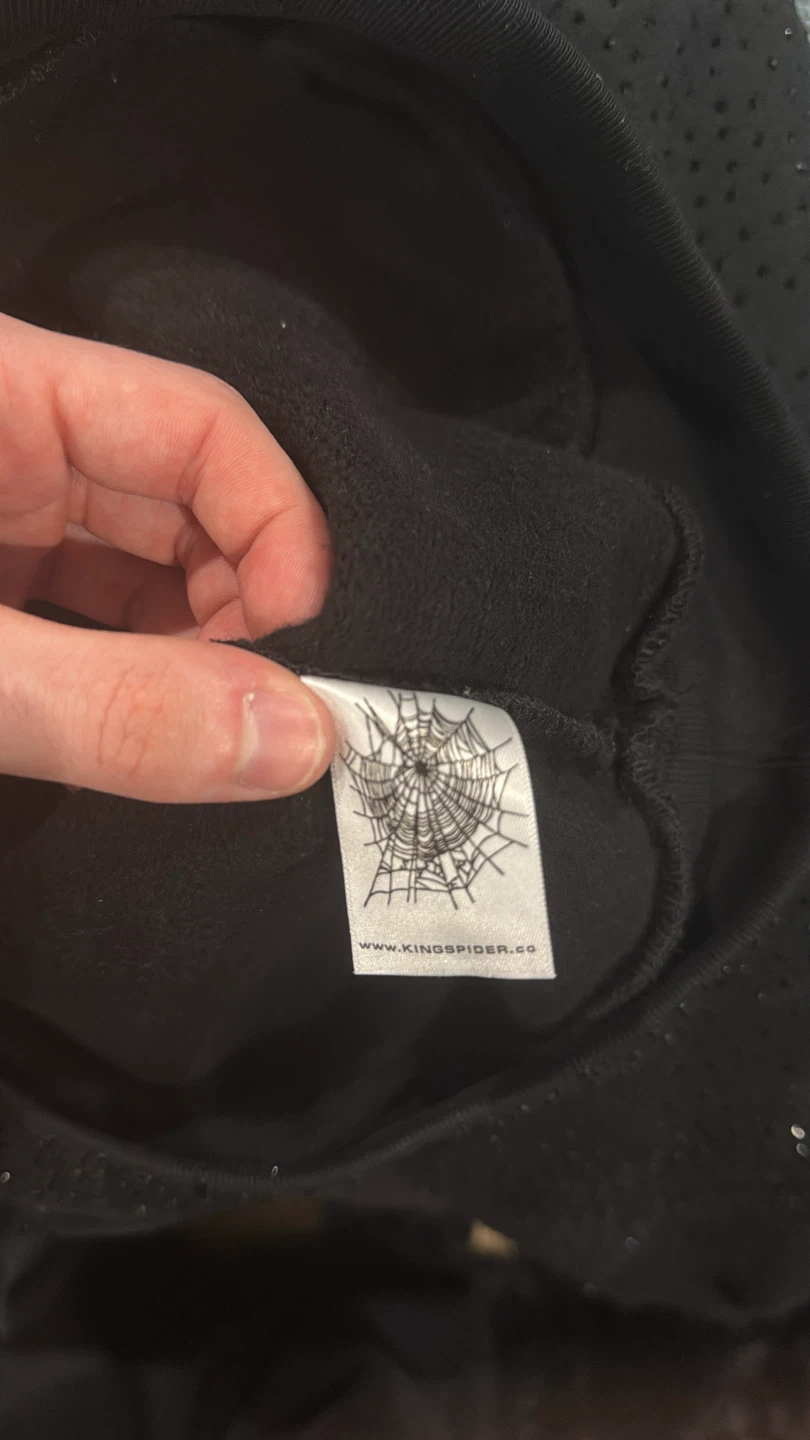 SP5DER Black Rhinestone Hoodie - photo 3