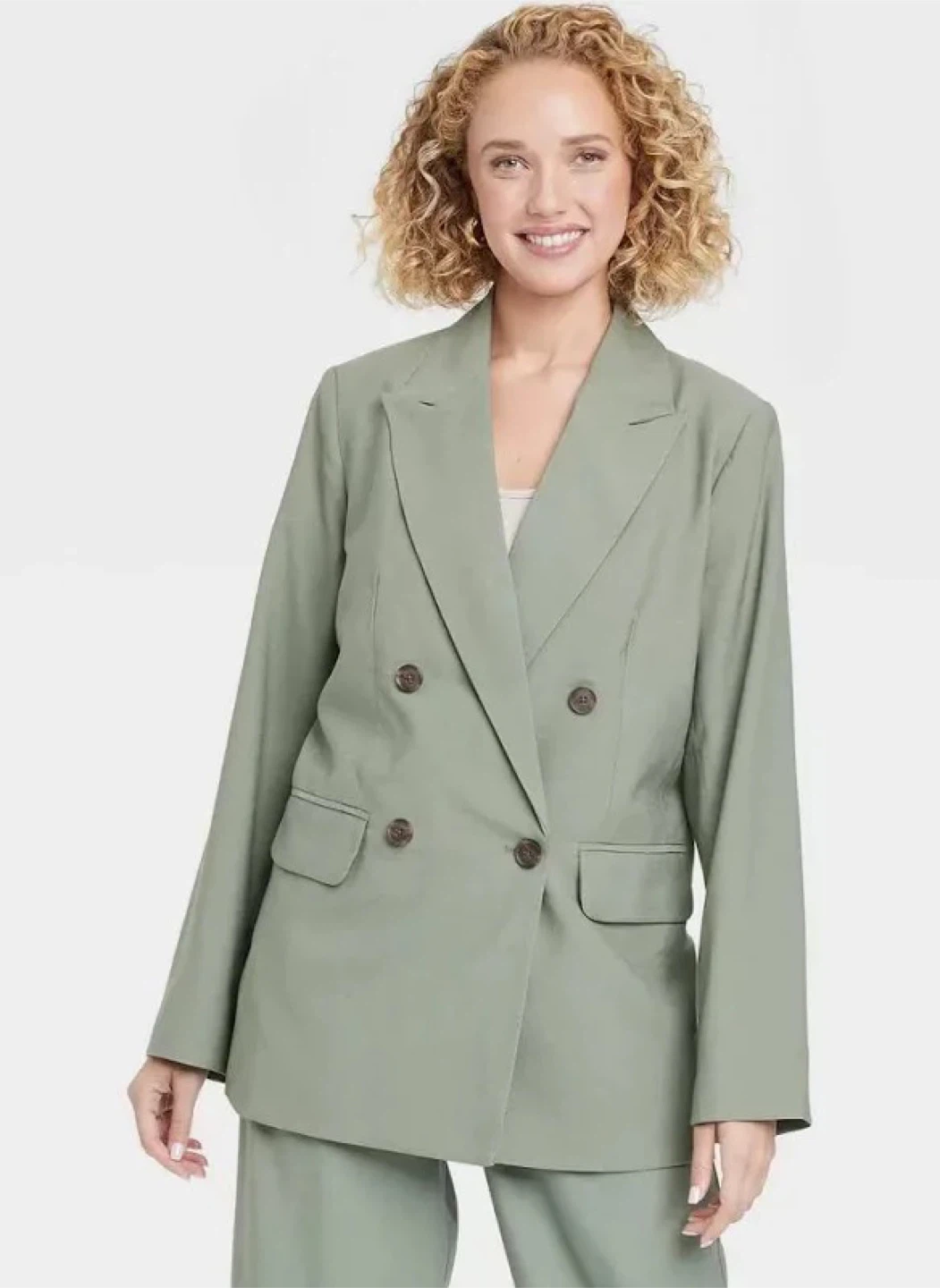 NWT Target A New Day Sage Green Blazer Sizes XS-2X - photo 3