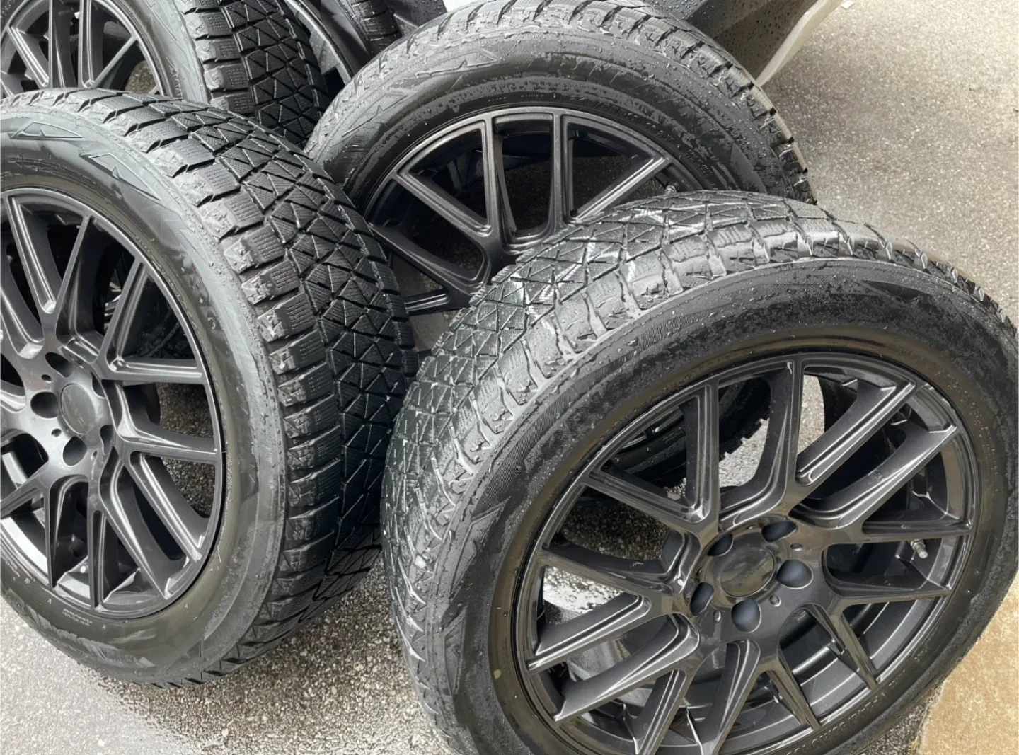 Set of new Winter Tires on Rims for Toyota highlander and sienna image indicator(3)