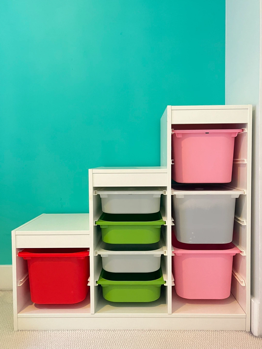 FREE Storage Shelf with Bins (Great condition)